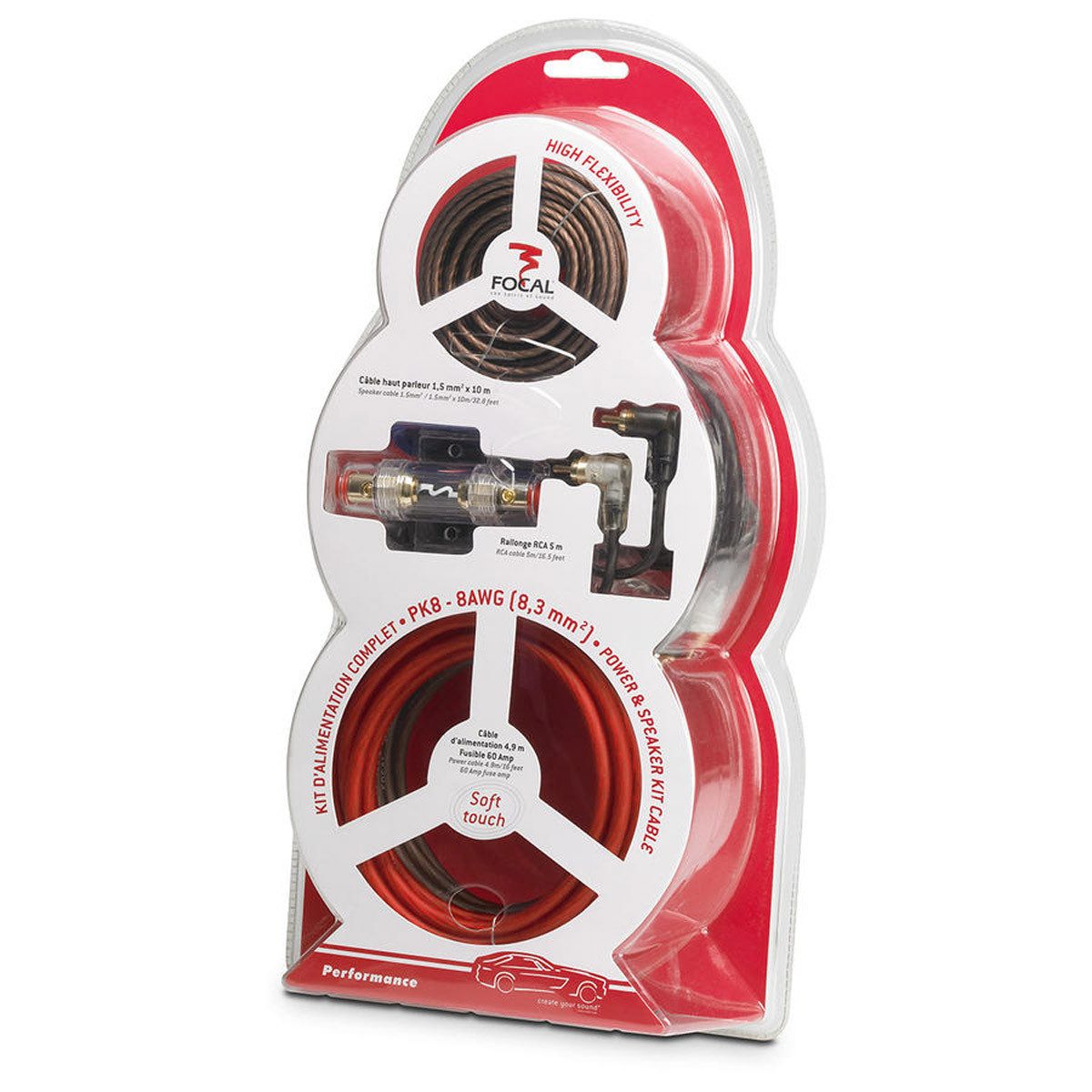 FOCAL PK 8, 8,3 mm² Kabel Kit Audio-Kabel