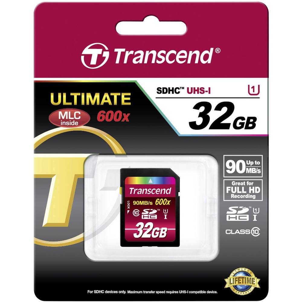 Transcend SDHC Karte 32GB Class 10 UHS-1 TS32GSDHC10U1 Speicherkarte