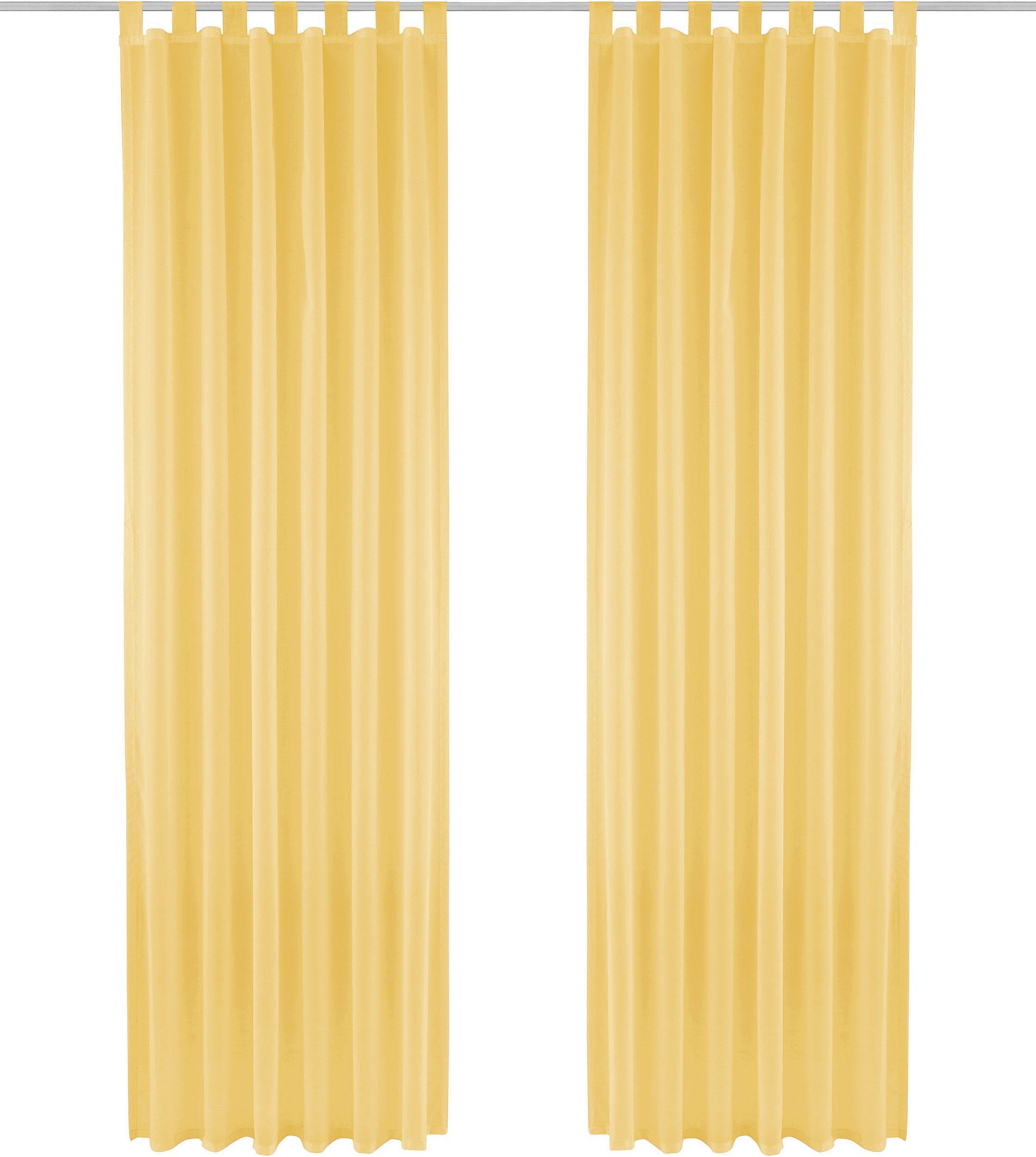 my home Gardine XANA mit Ösen, Kräuselband oder Schlaufen (1 St), Schlaufen günstig online kaufen