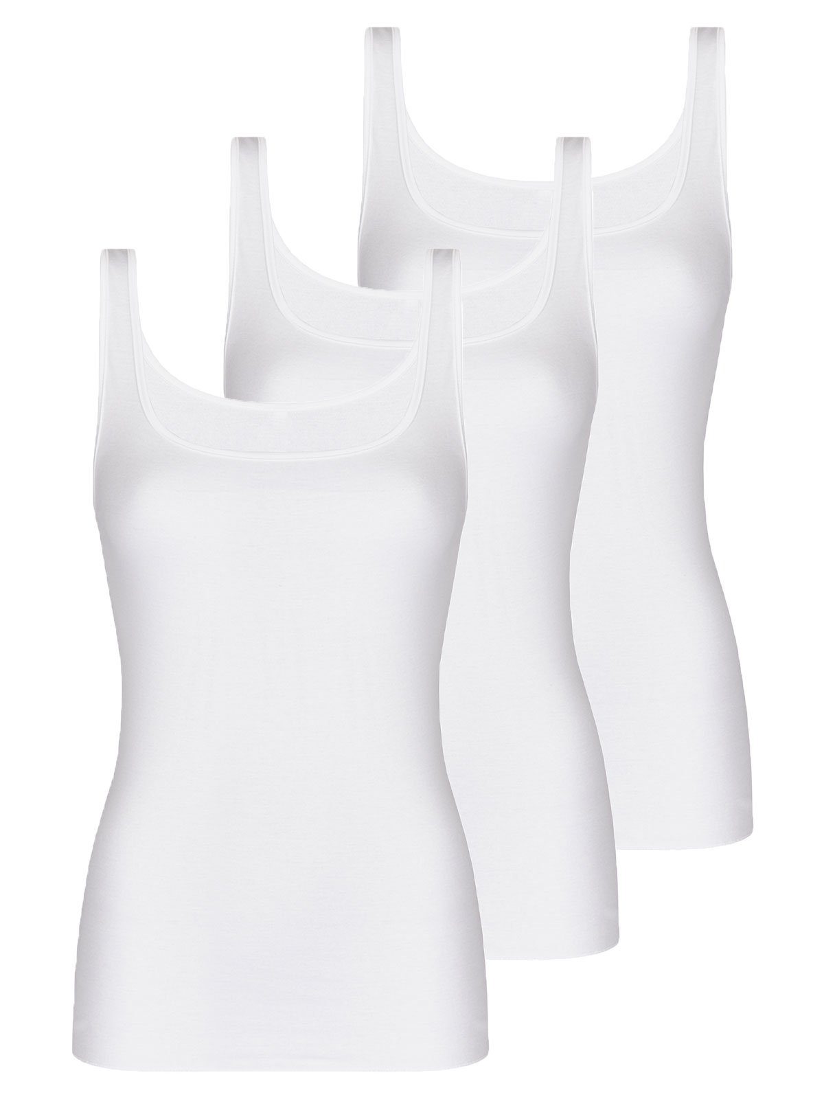 Nina Von C. Achselhemd Damen Achselhemd Fine Cotton (Packung, 3-St) nachhaltig