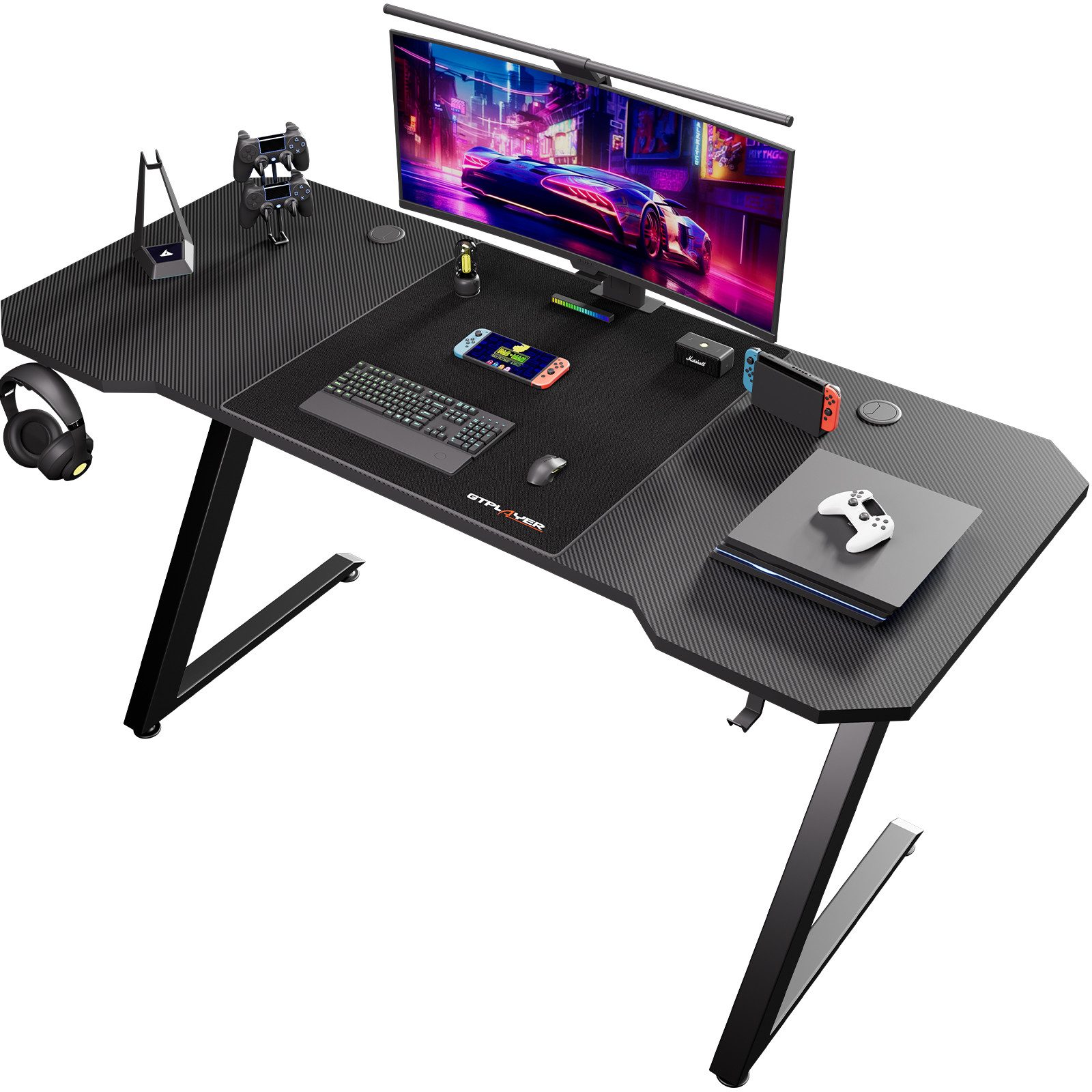 GTPLAYER Gamingtisch 120×60 Gaming Tisch mit günstig online kaufen