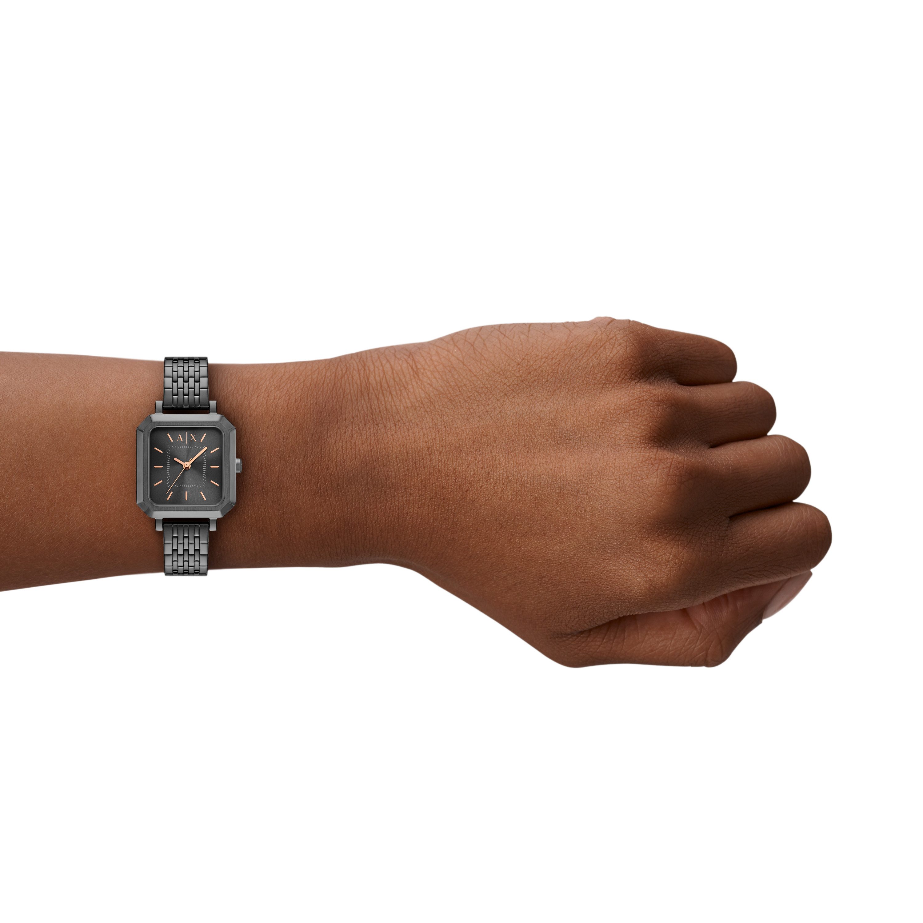 ARMANI EXCHANGE Quarzuhr AX5732, Armbanduhr, Damenuhr, Edelstahlarmband, analog