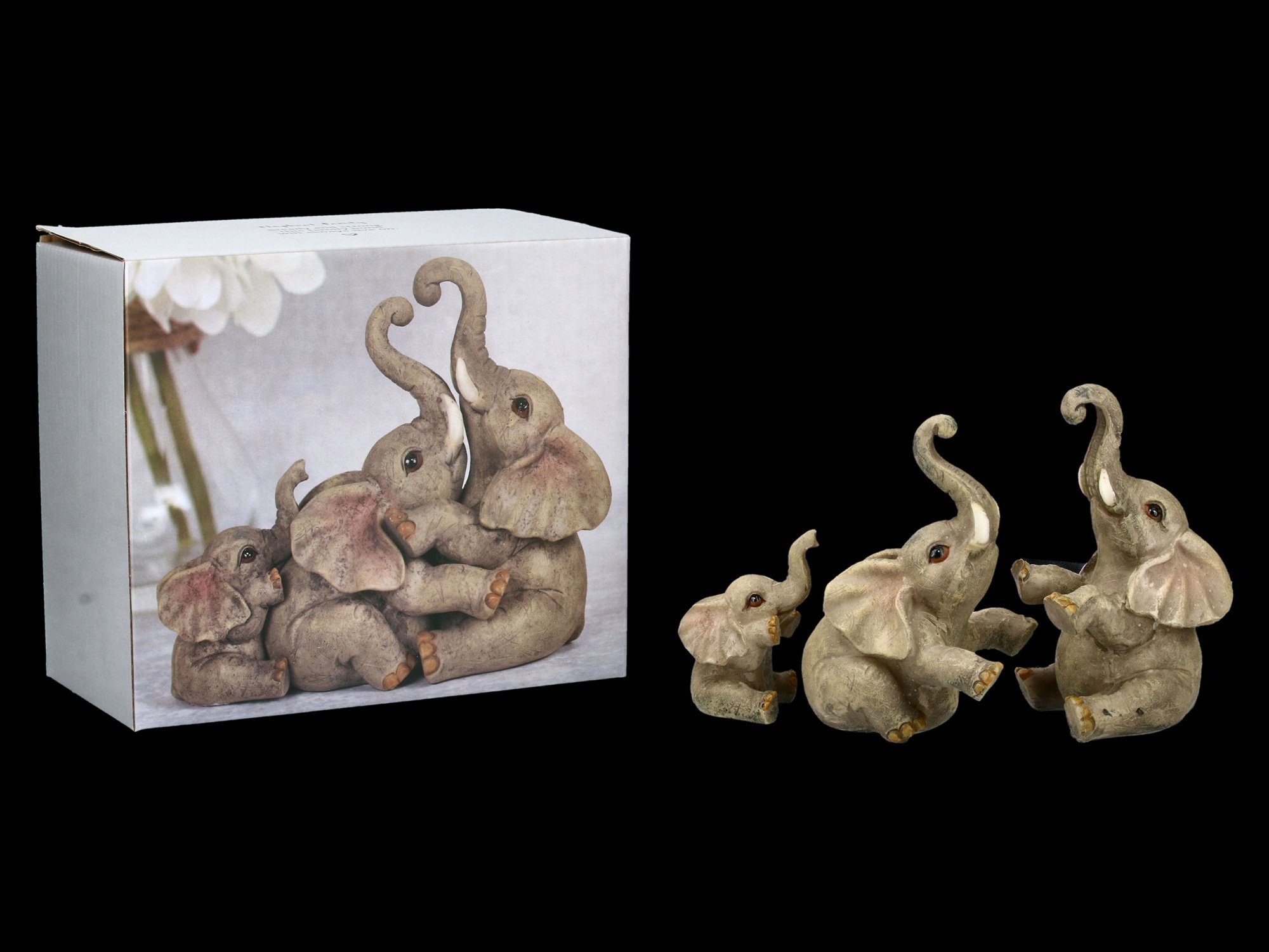 Figuren Shop GmbH Tierfigur Elefanten Figuren Set - Elephant Family - Tier günstig online kaufen