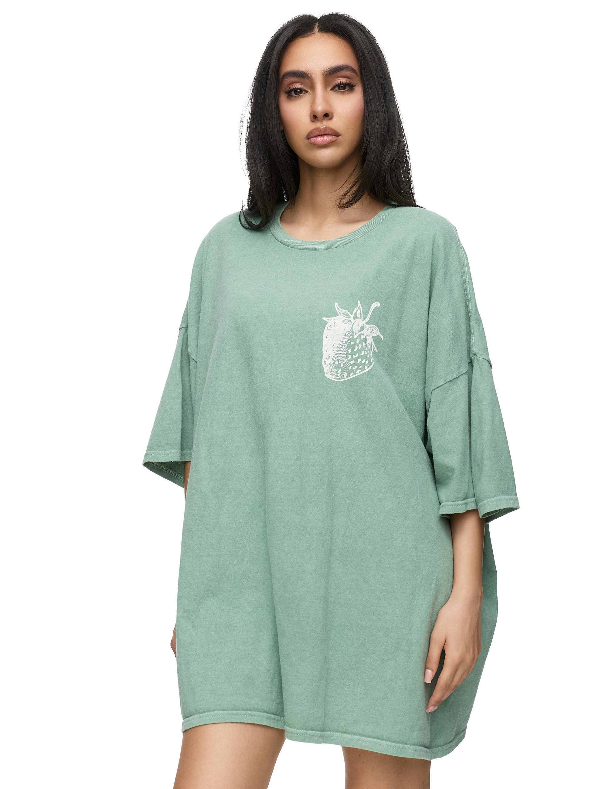 Worldclassca T-Shirt Worldclassca Oversized Print STRAWBERRY T-Shirt Sommer günstig online kaufen