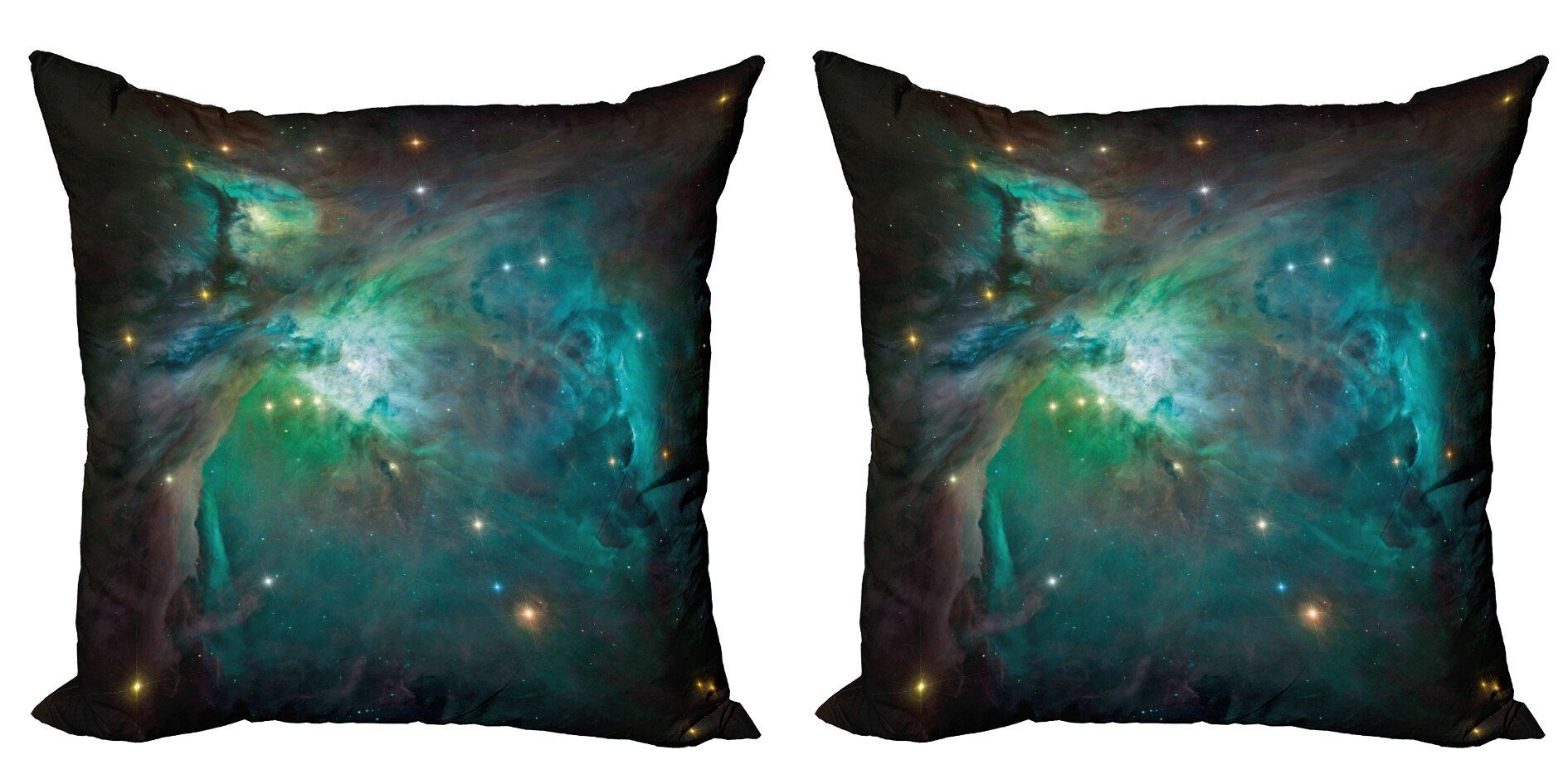 Kissenbezüge Modern Accent Doppelseitiger Digitaldruck, Abakuhaus (2 Stück), Platz Nebula Star Dust Wolke