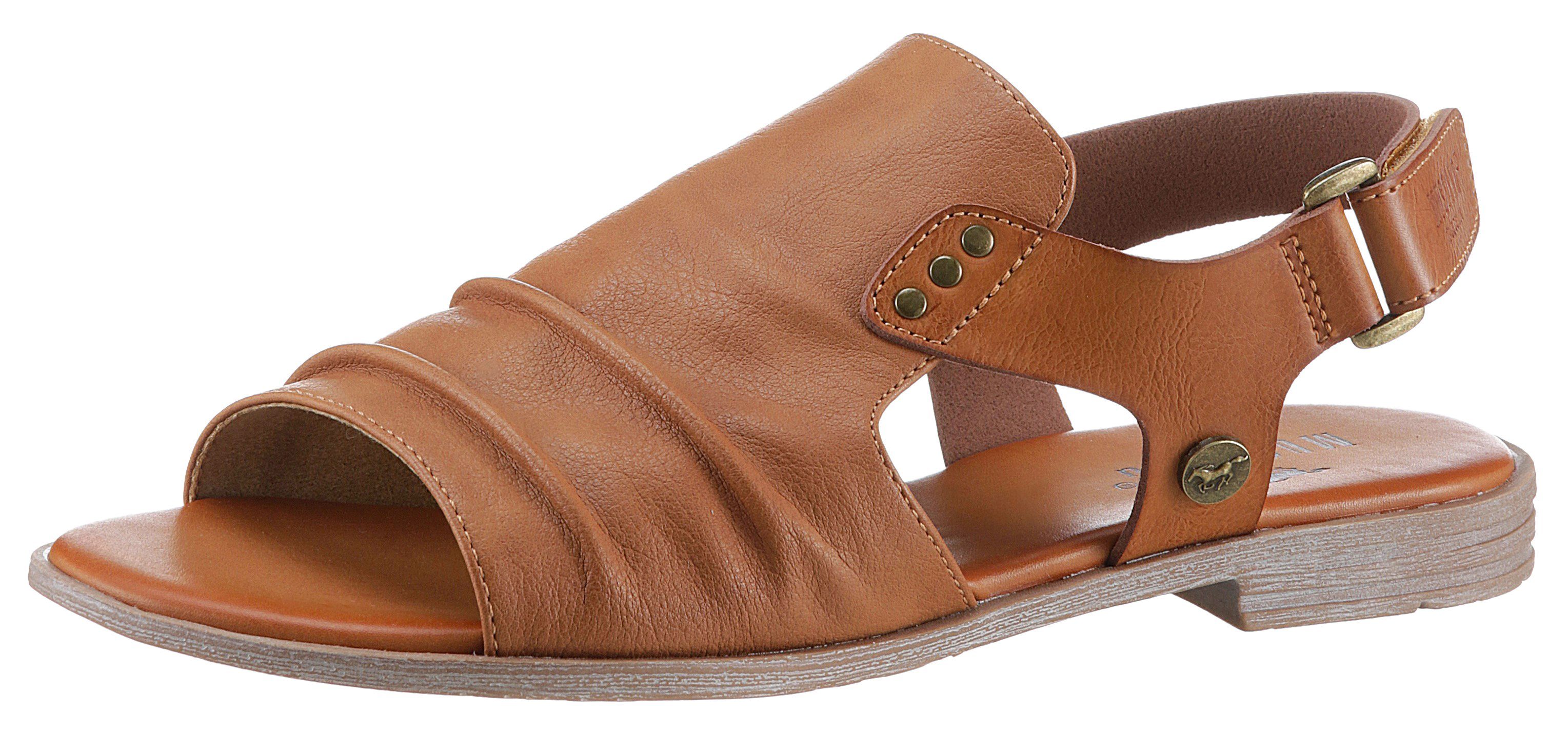 Mustang Shoes Riemchensandale, Sommerschuh, Sandalette, Blockabsatz, günstig online kaufen