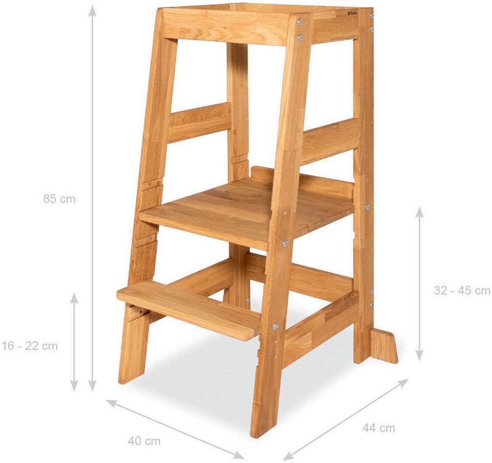 Pinolino® Stehhilfe Lernturm Fino, Eiche geölt