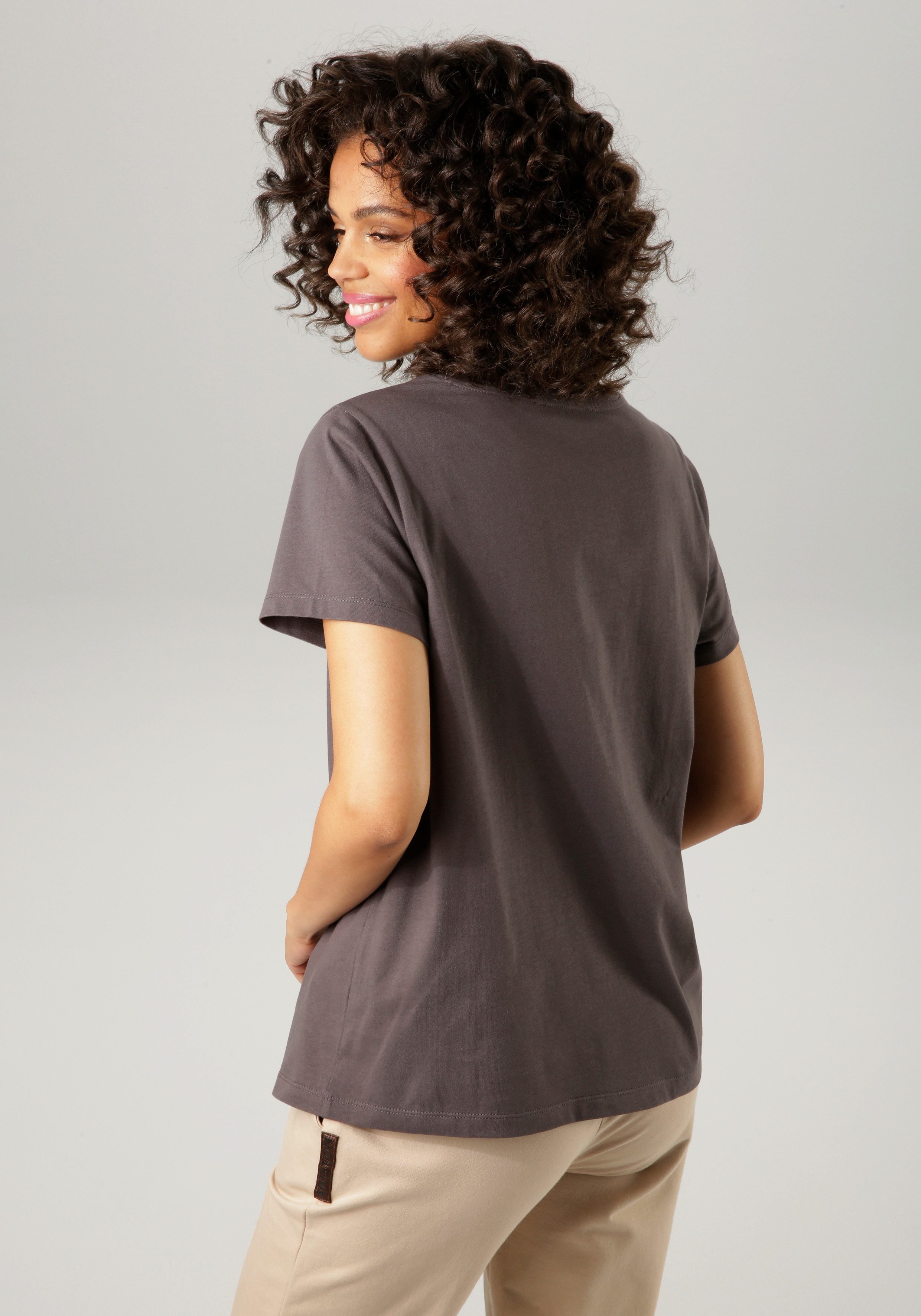 Aniston CASUAL T-Shirt mit ANISTON-Schriftzug günstig online kaufen