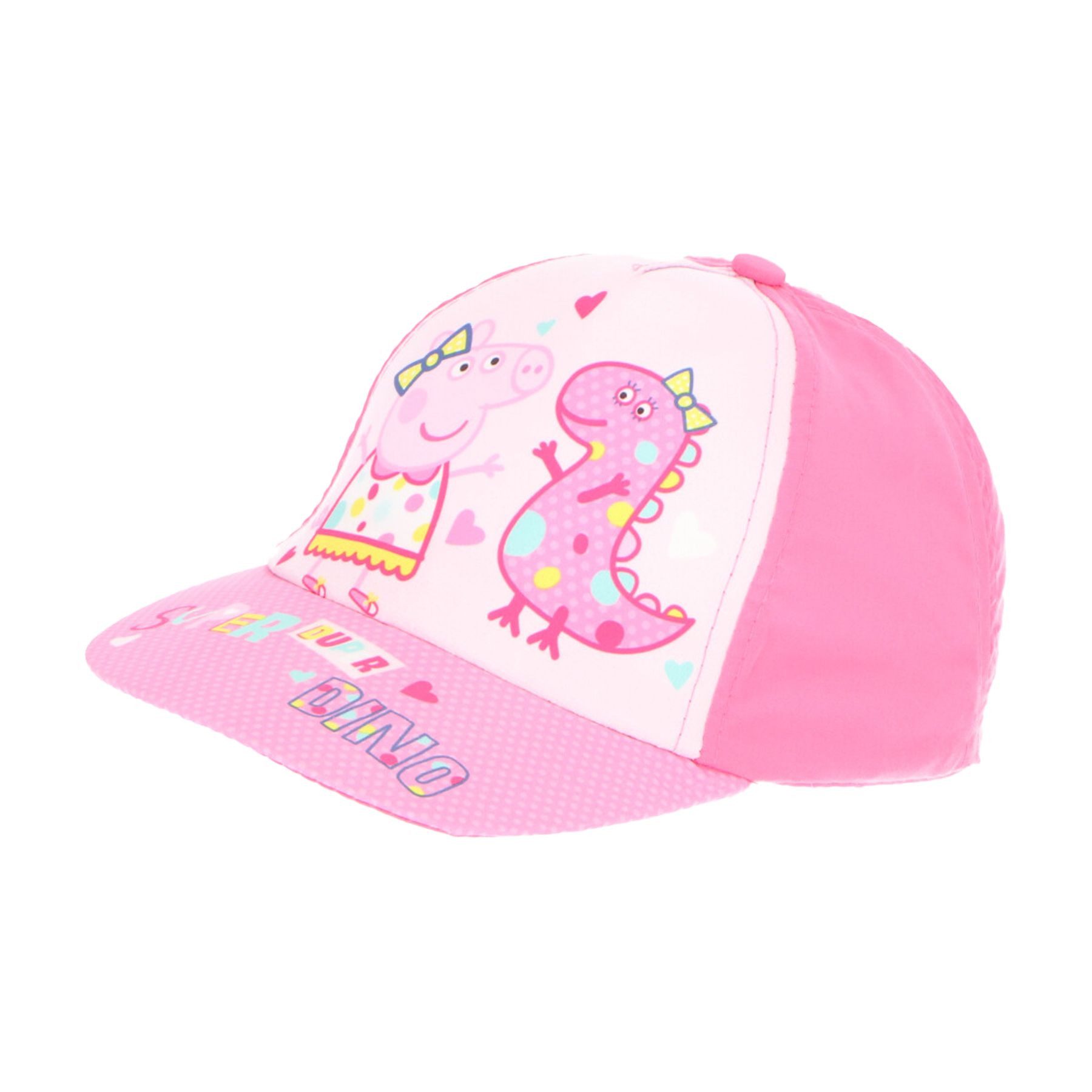 Peppa Pig Baseball Cap Bunte Kinder Kappe mit süßem Peppa Wutz Motiv, 100% Baumwolle