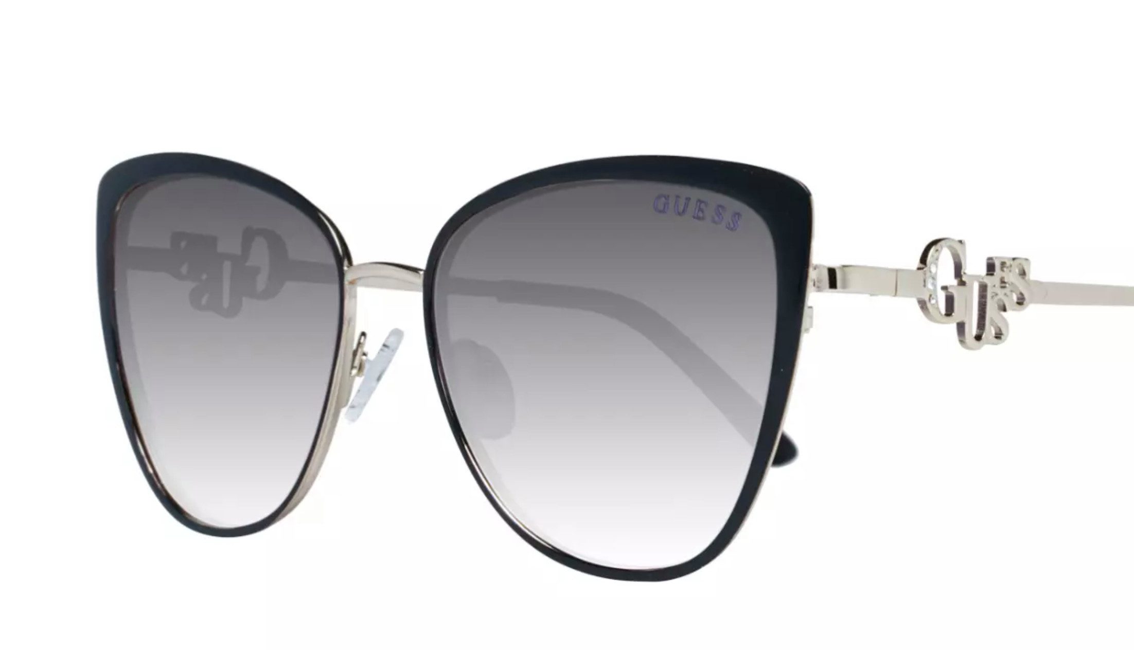 Guess Sonnenbrille Cat Eye Brille Mit Soft Tasche Etui