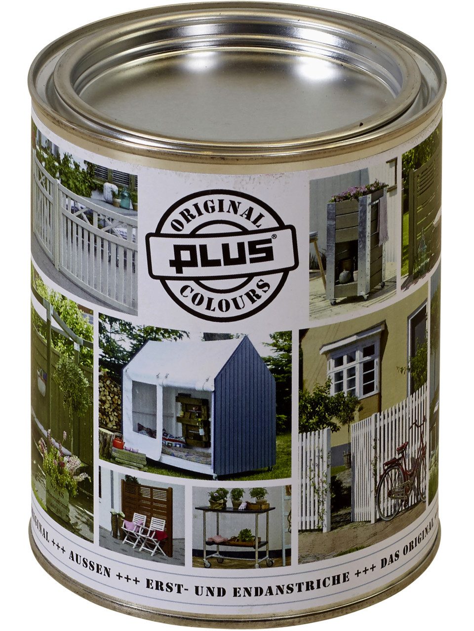 PLUS Holzschutzlasur Plus Colour umbragrau Lasurfarbe 750 ml