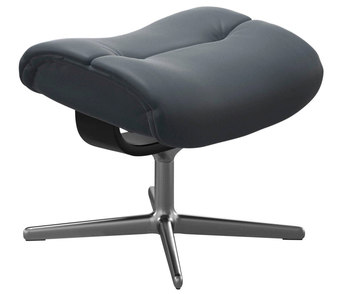 Stressless® Fußhocker Sunrise, mit Cross Base, Größe S, M & L, Holzakzent Schwarz