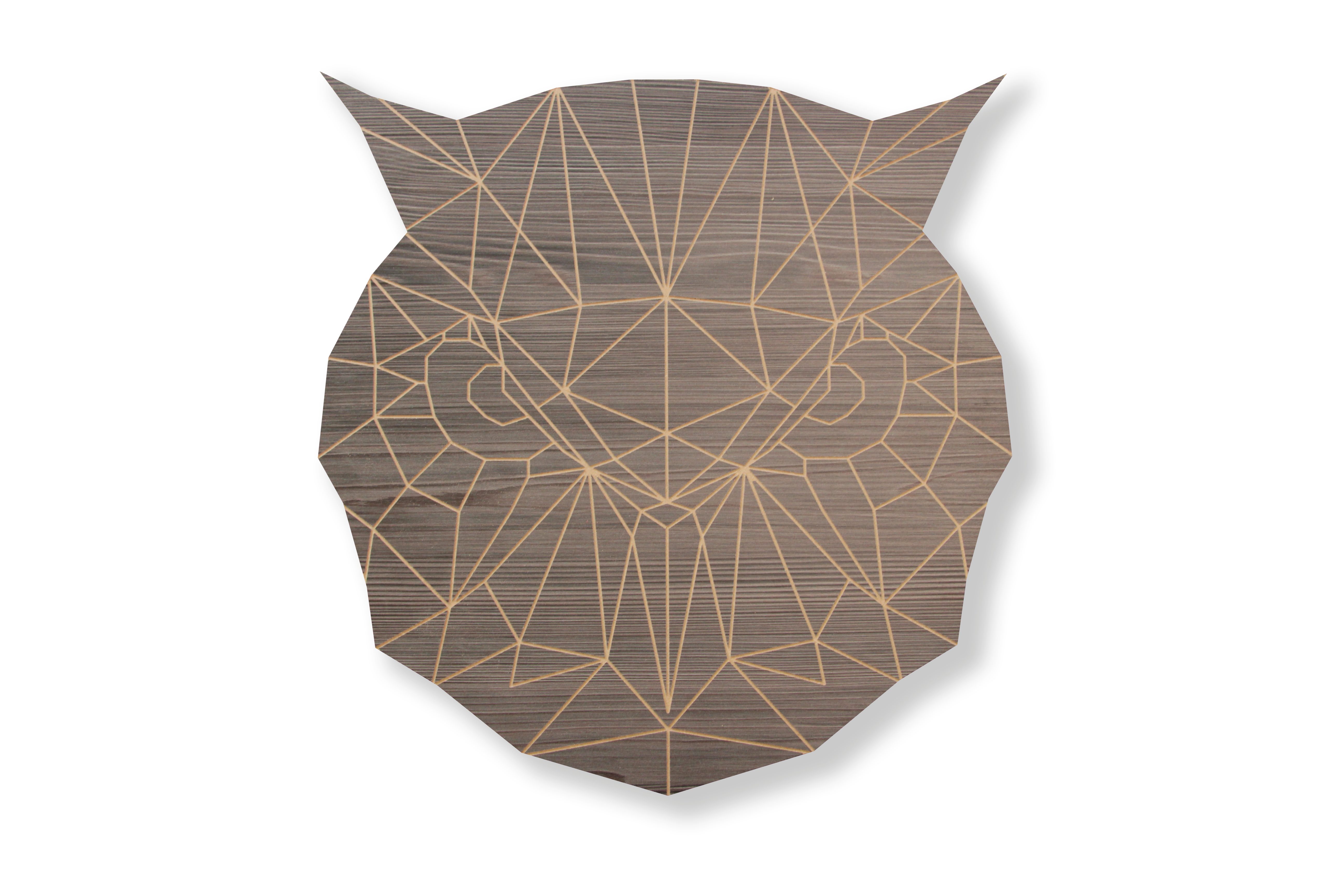 SIBAL Design.Home Wanddekoobjekt Tierkopf "Eule" im Polygonal Stil, incl. Original Echtheitszertifikate