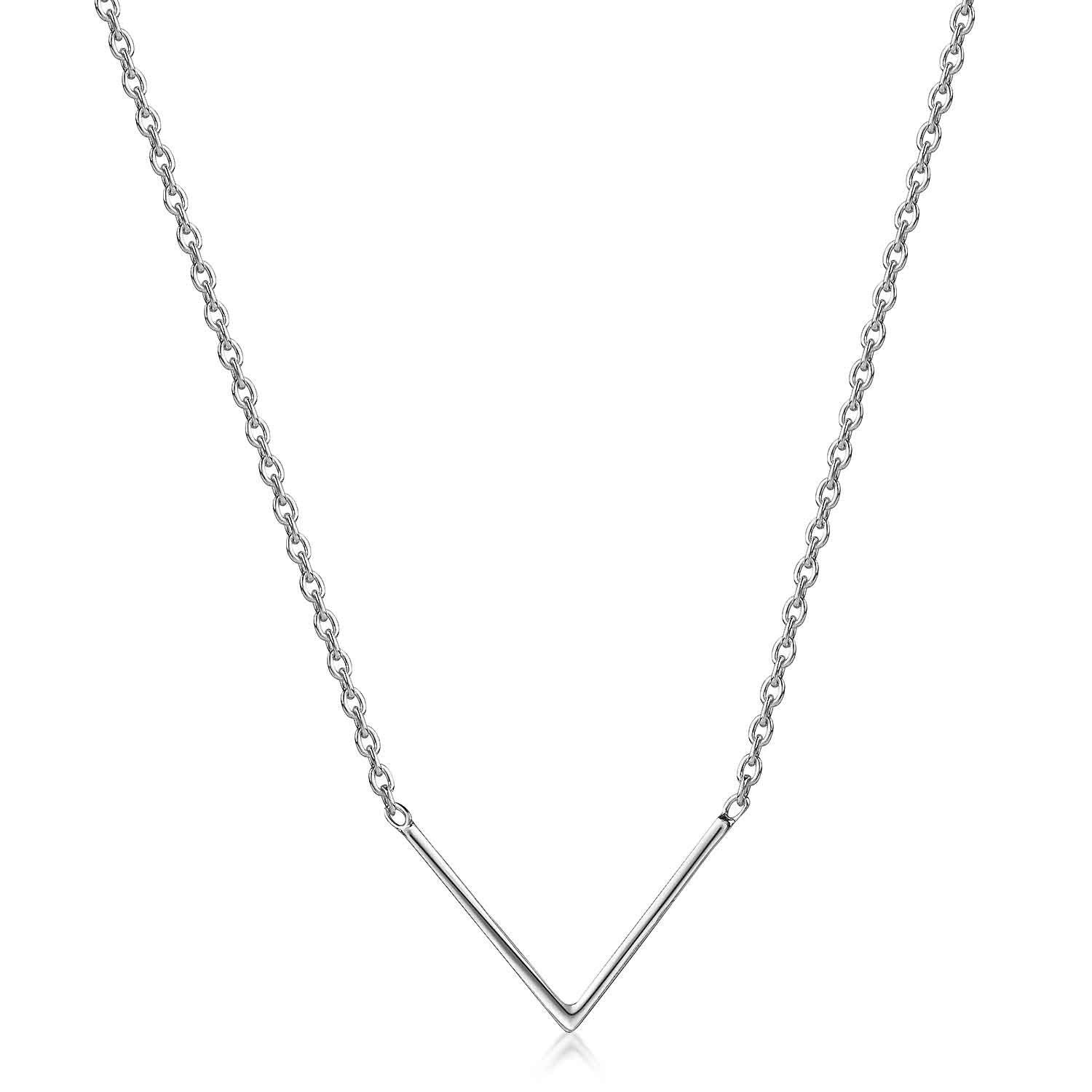 Materia Collierkettchen Damen Silber V Kette Pfeil längenverstellbar CO-14, günstig online kaufen