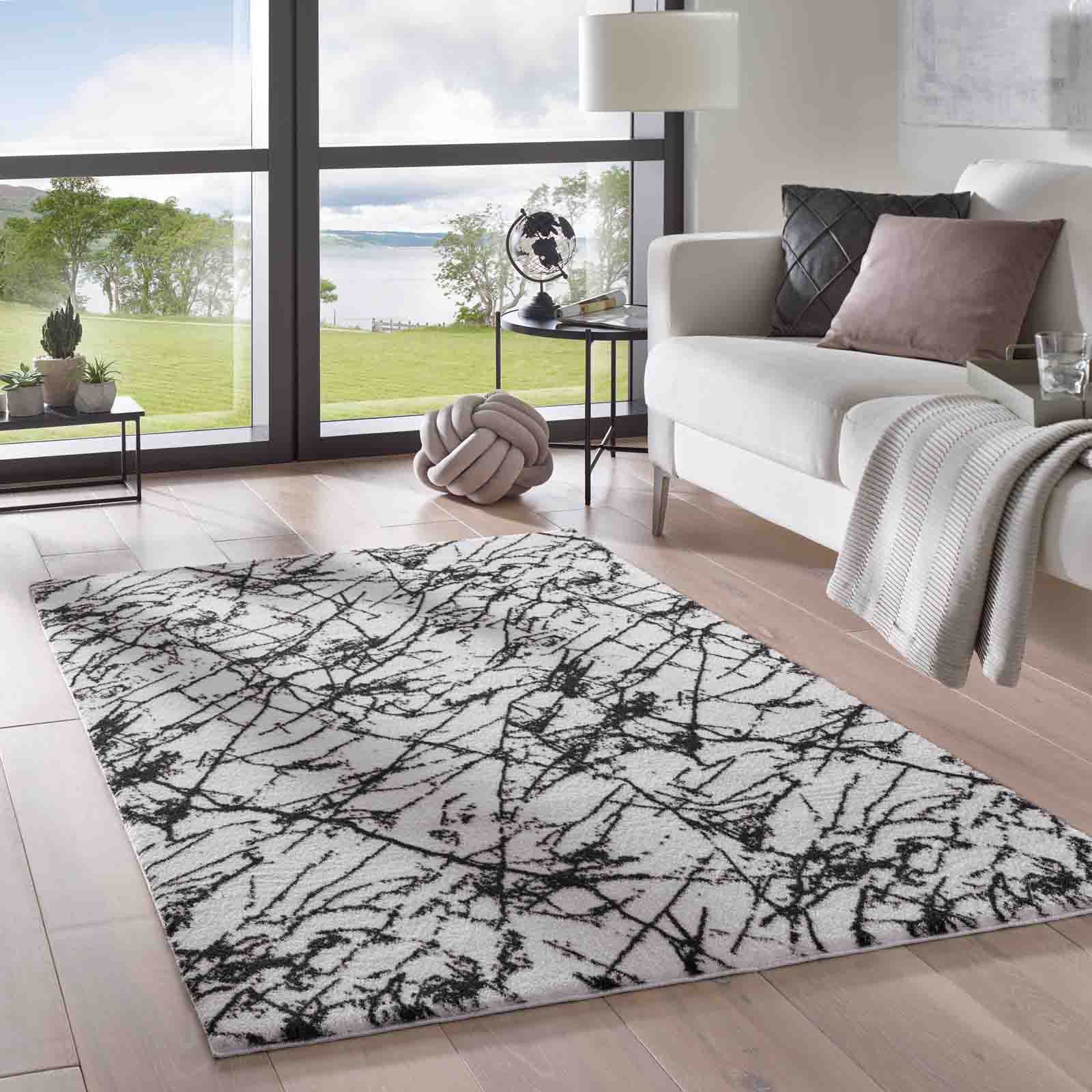 TaraCarpet Teppich Supersoft Kurzflorteppich Valetta Marmor, günstig online kaufen