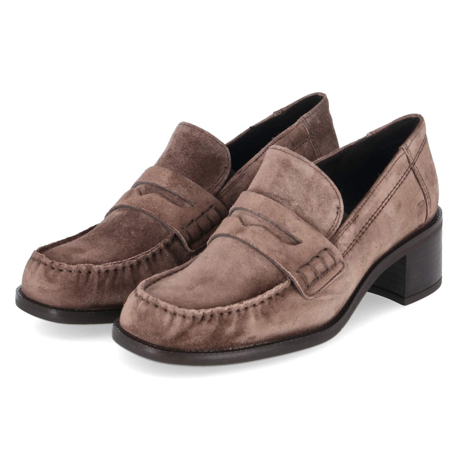 Paul Green Paul Green Hochfrontpumps / Trotteur 1260-005 Damen Rauleder brown Slipper