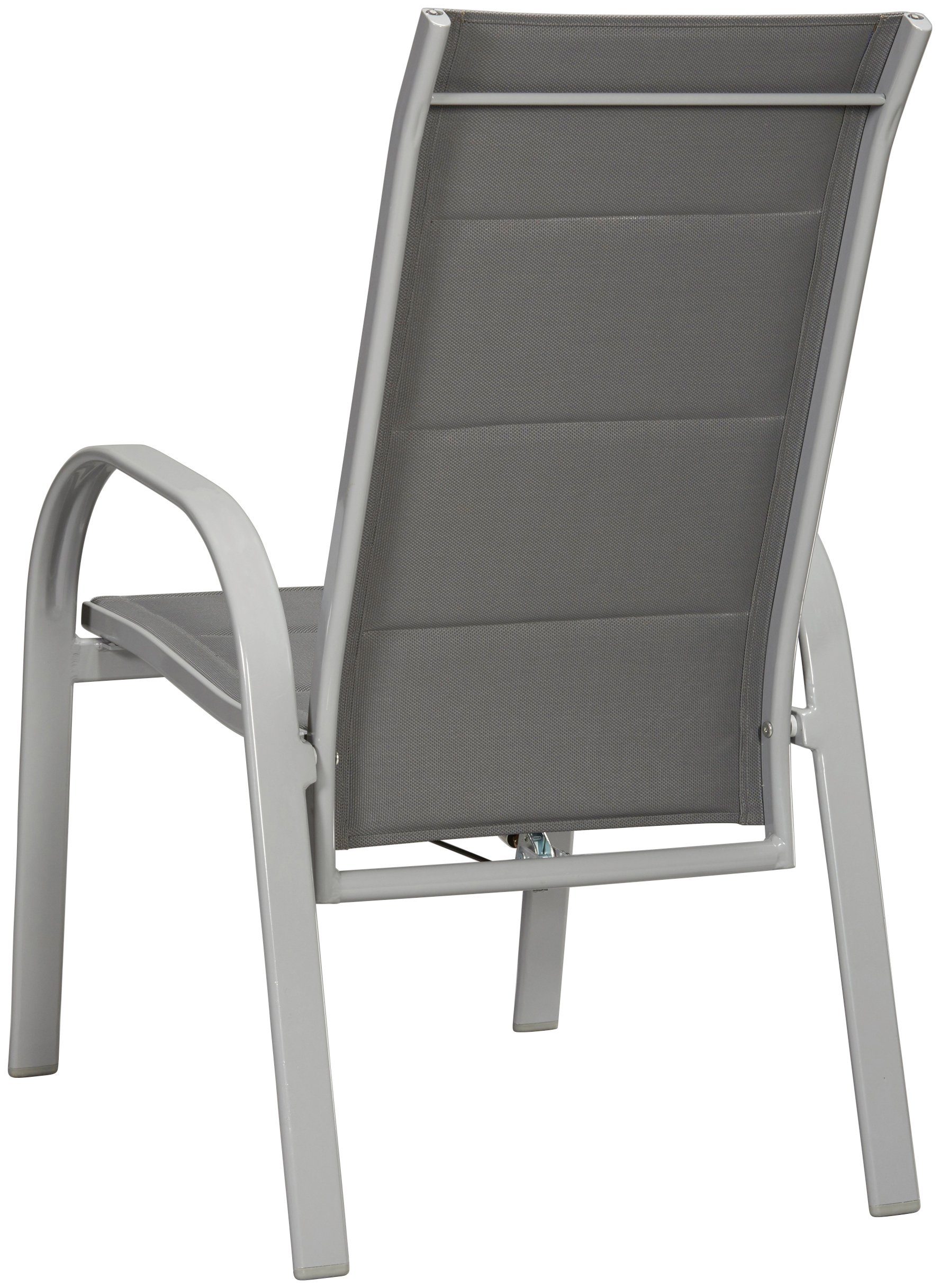 MERXX Gartensessel Amalfi Deluxe Gasdruckfeder (Set, 2-St), 2er Set, Alu/Textil, verstellbar