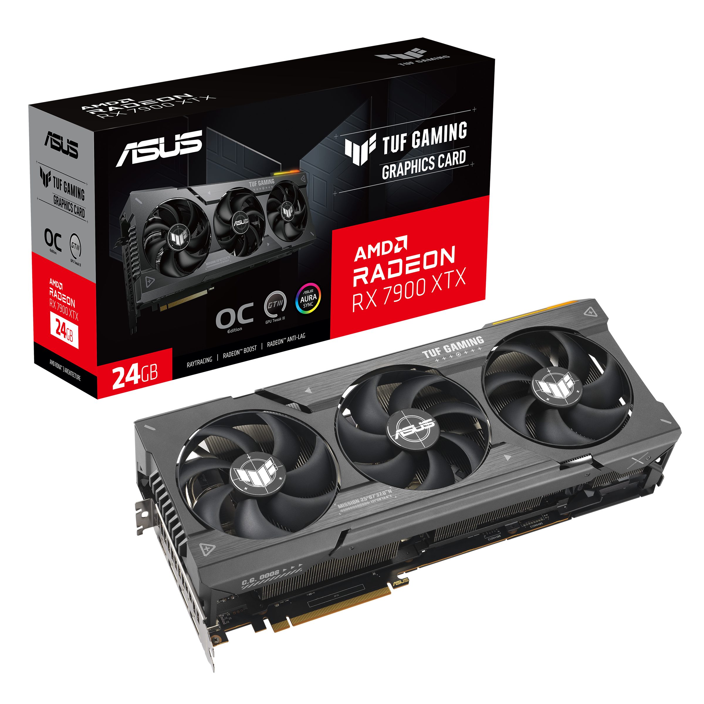 Asus TUF-RX7900XTX-O24G-GAMING Grafikkarte (24 GB, GDDR6)