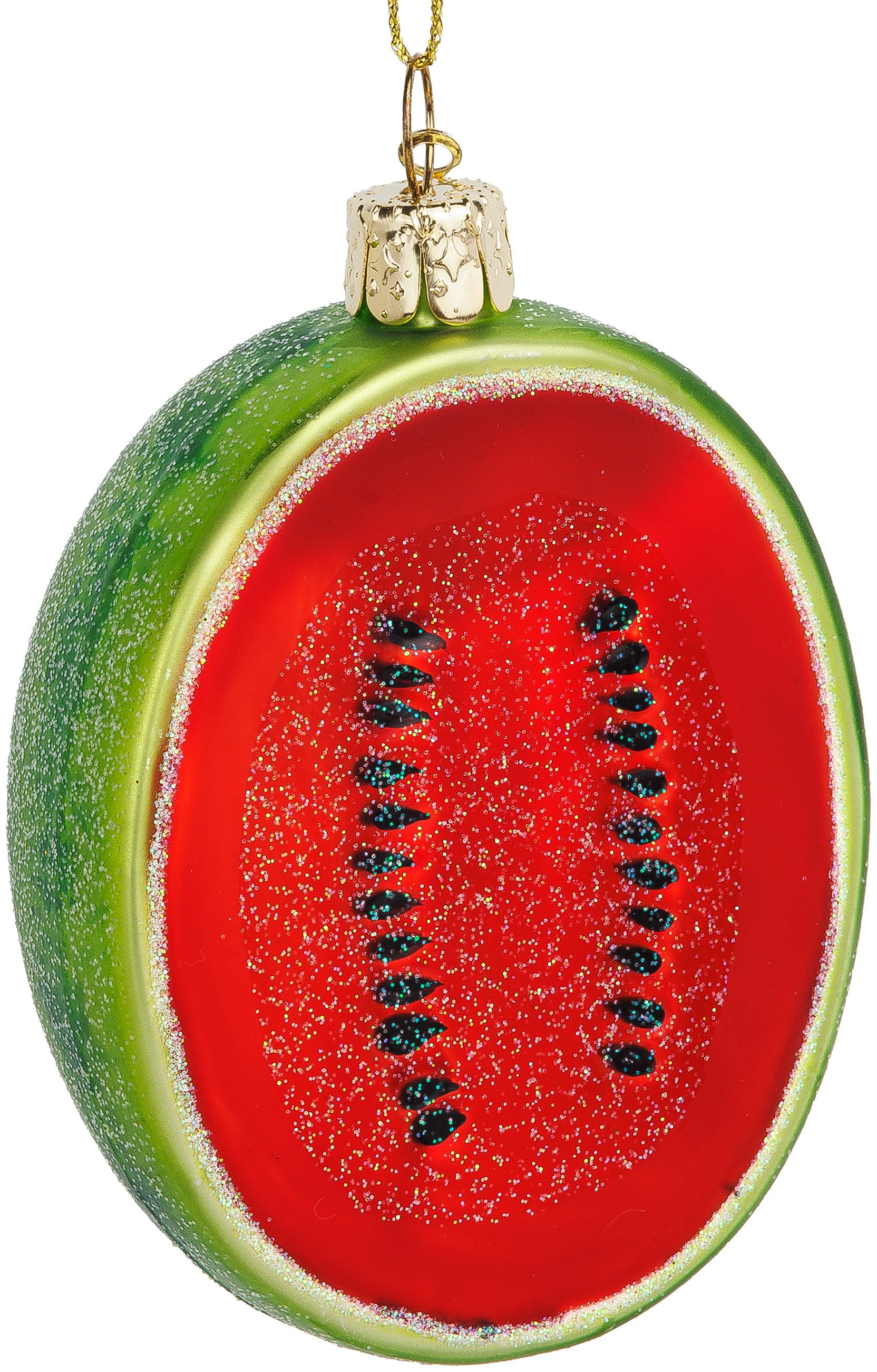 SIKORA Christbaumschmuck Wassermelone besondere Weihnachtskugel Glas Anhäng günstig online kaufen
