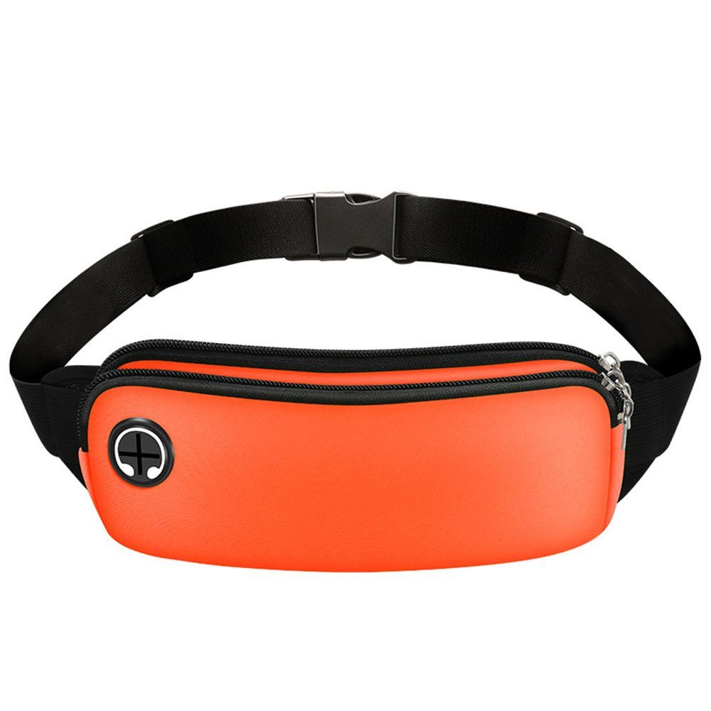 Blusmart Bauchtasche Doppelschichtige Lauf-Hüfttasche, Wasserdichte Bauchtasche, Crossbody orange