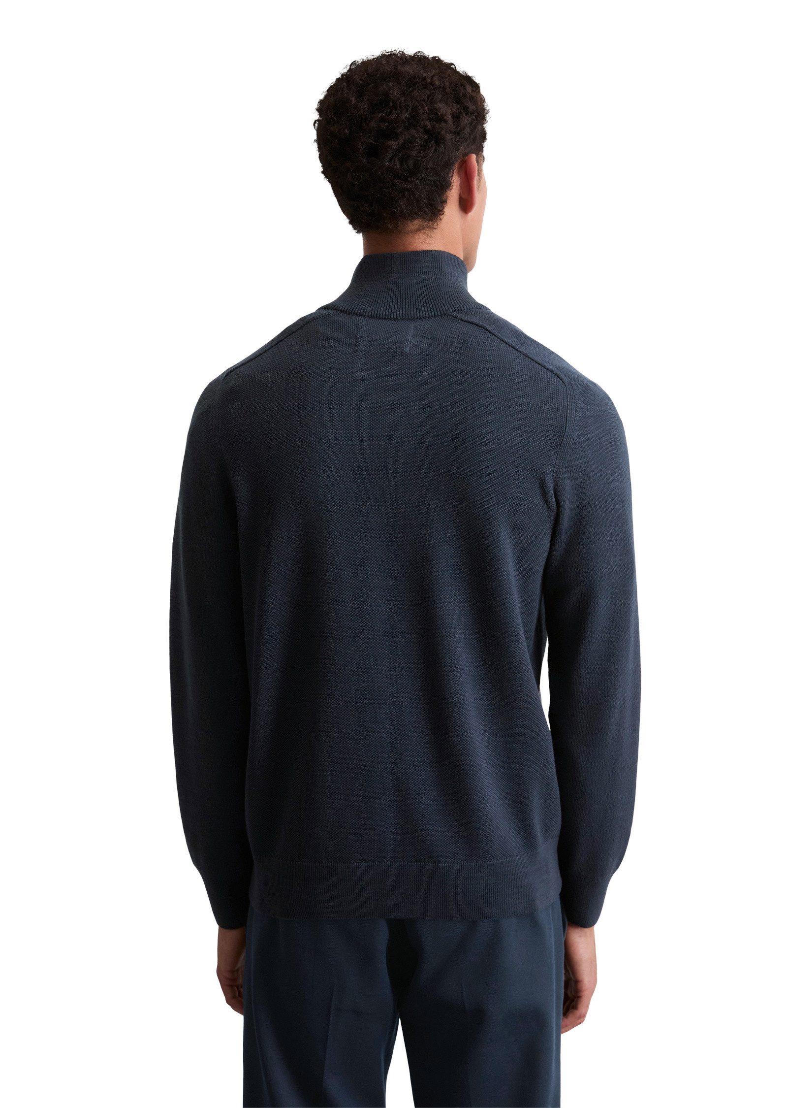 Marc O'Polo Cardigan aus feinem Bio-Baumwoll-Piqué