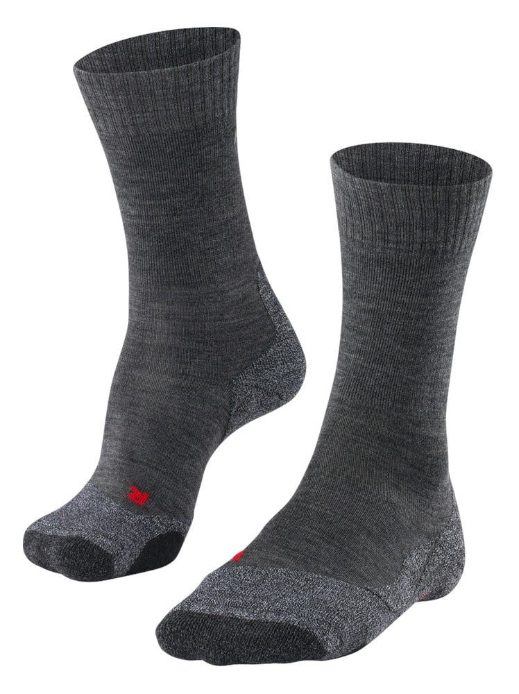 FALKE Wandersocken TK2 (Merinowolle, für leichtes Gelände) asphaltgrau Herr günstig online kaufen