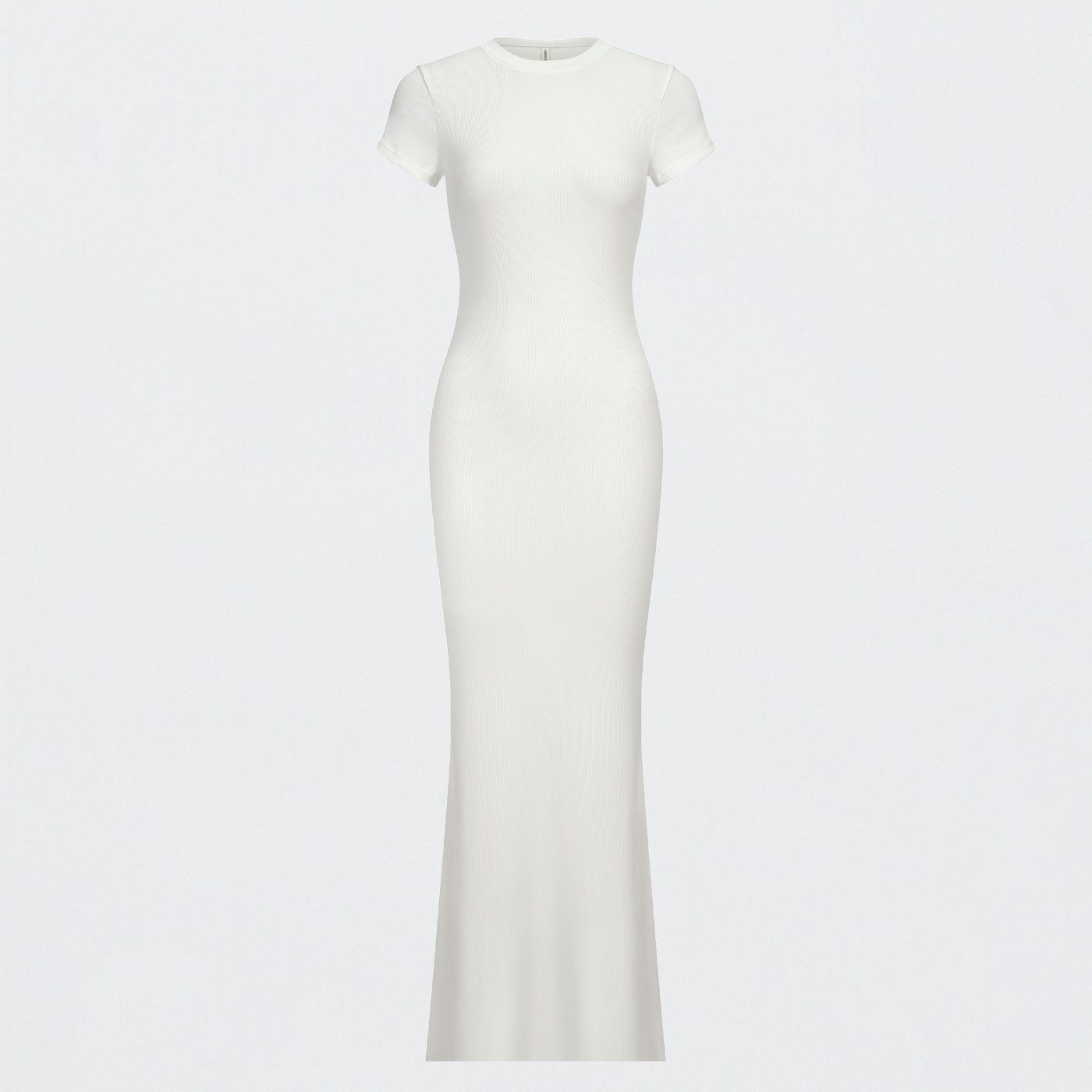 Jerseykleid Ribbed T-Shirt Maxikleid-Snow White-L