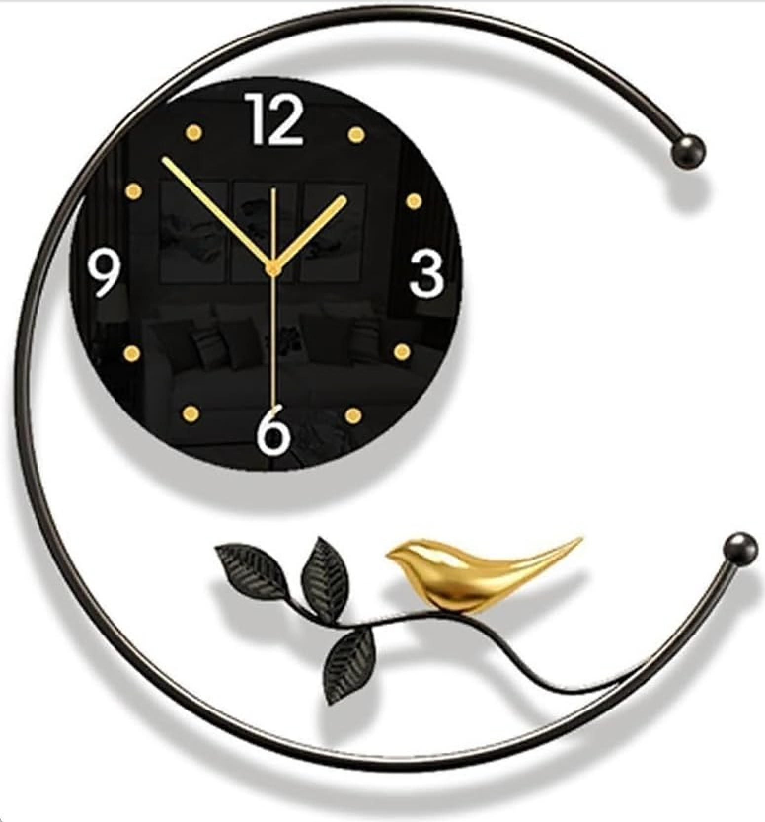 AURIVION Wanduhr Wanduhr Wanduhr,Moderne Einfache Heimdekoration (Leichte Luxusuhr (45 x 46 cm)