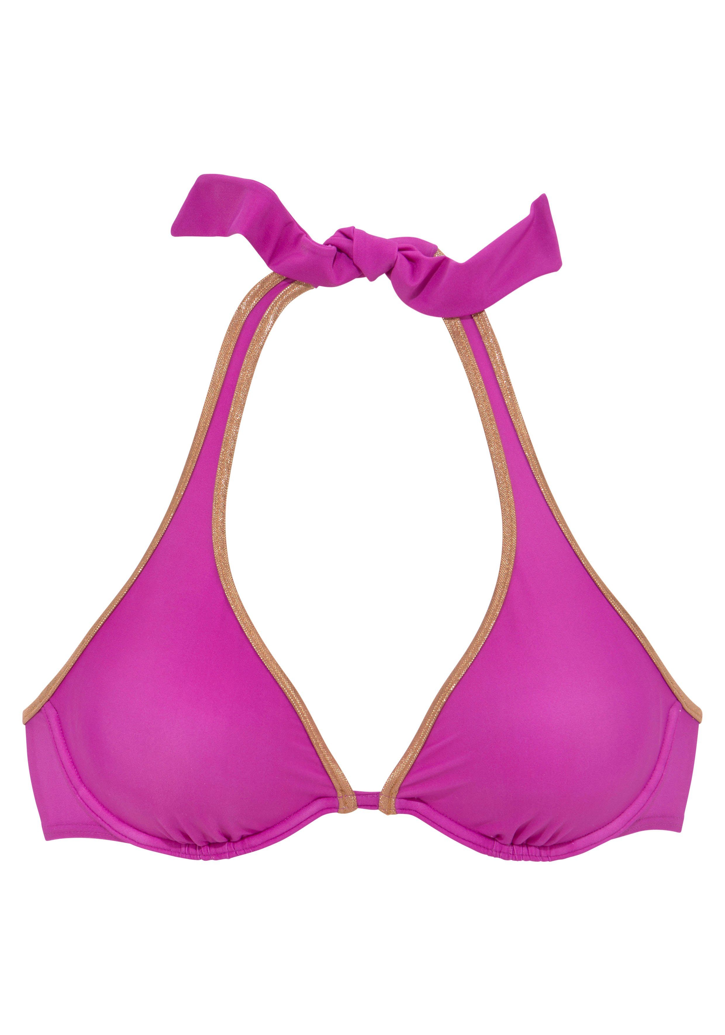 Bruno Banani Bügel-Bikini-Top Milano, mit kupferfarbener günstig online kaufen