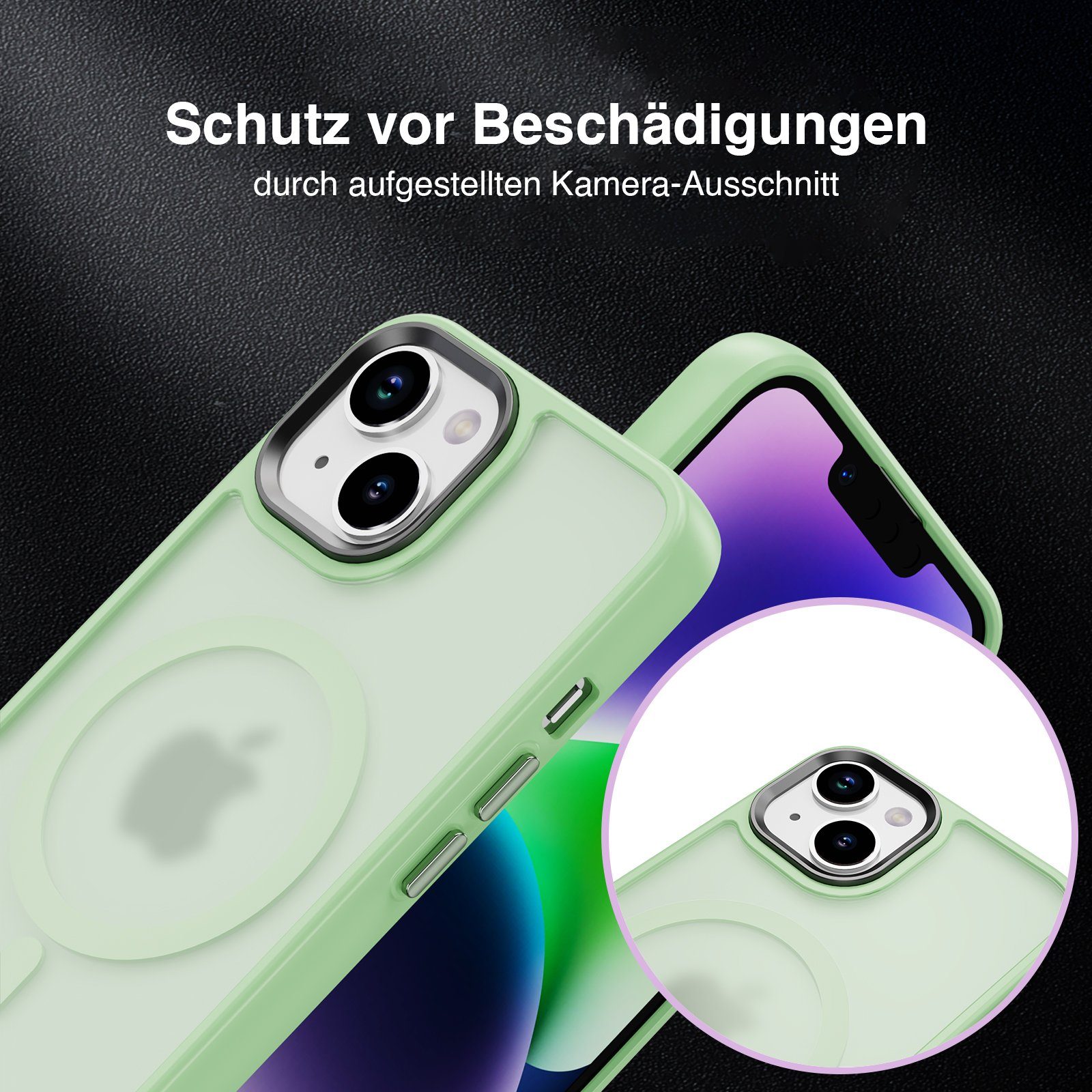 Tec-Expert Handyhülle Magnet Hülle für Apple iPhone 13 6.1 Zoll, 6.1, kompatibel zu Magsafe magnetisches Laden