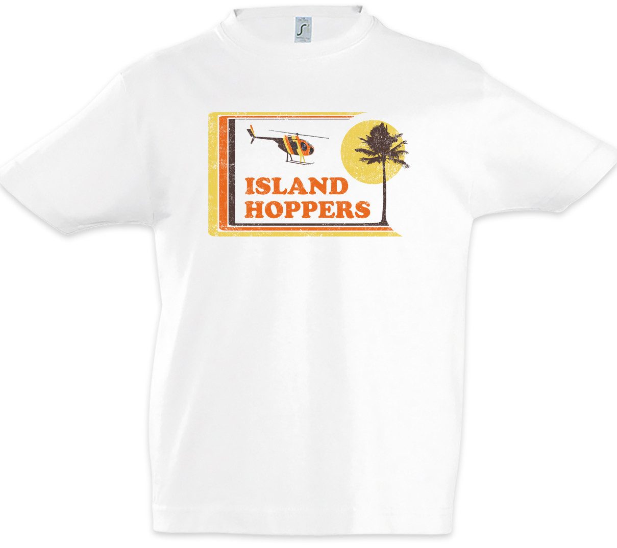 Print-Shirt Island Hoppers Hawaii Kinder T-Shirt Tom TV Selleck Retro Kult Magnum