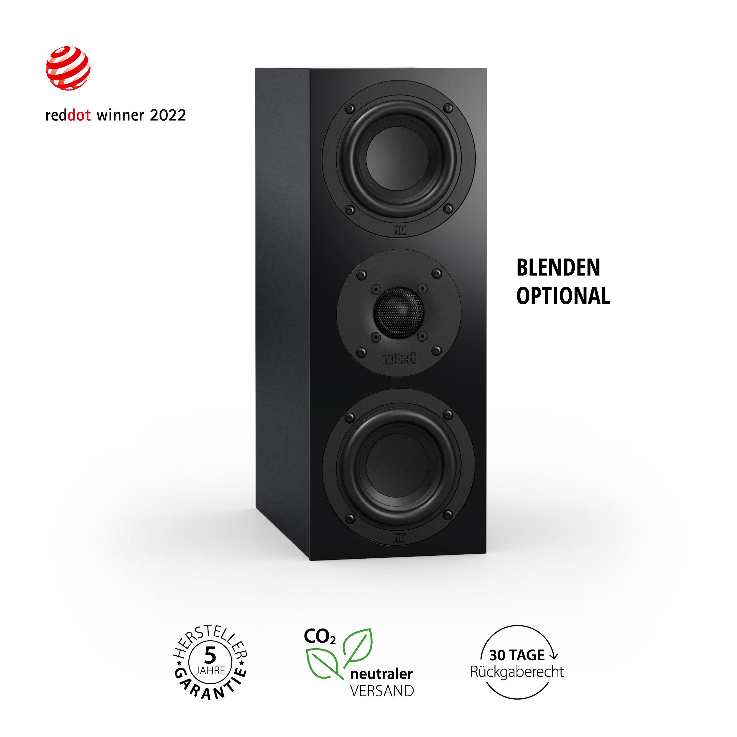 Nubert nuBoxx B-50 Center-Lautsprecher (Centerspeaker, 2-Wege, 170 W Dauerbelastbarkeit)