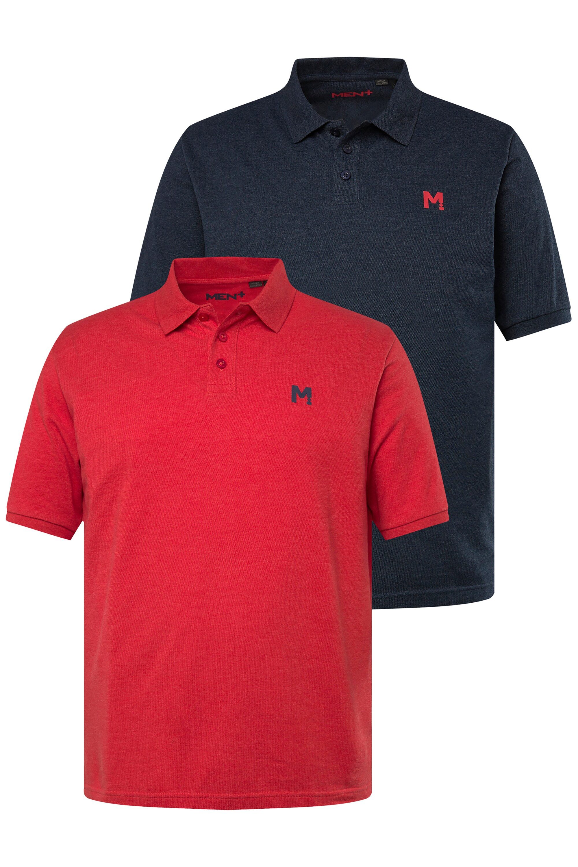 Men Plus Poloshirt Men+ Poloshirts 2er-Pack günstig online kaufen