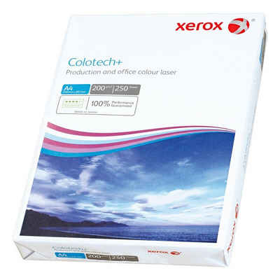 Xerox Farblaser-Druckerpapier Colotech+, Format DIN A4, 200 g/m², 164 CIE, 250 Blatt
