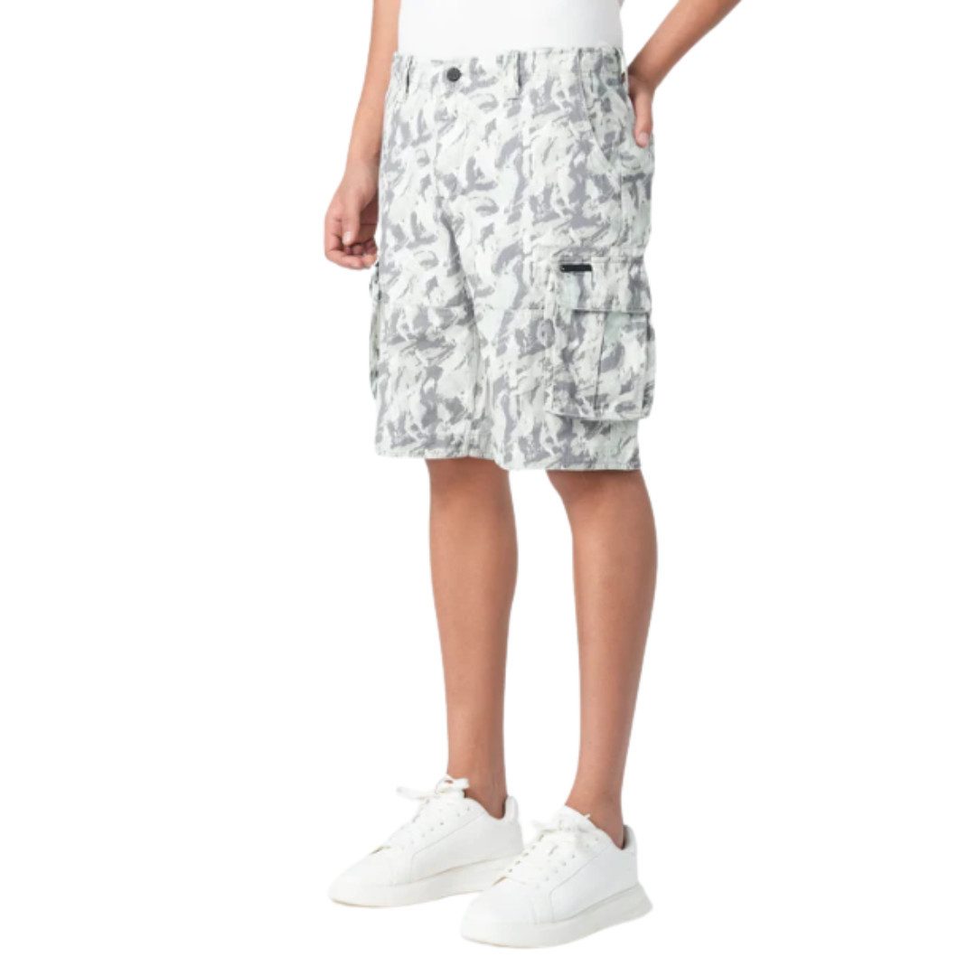 Miracle of Denim Cargoshorts Ezra Caledon Green Allover Camouflage Camouflage