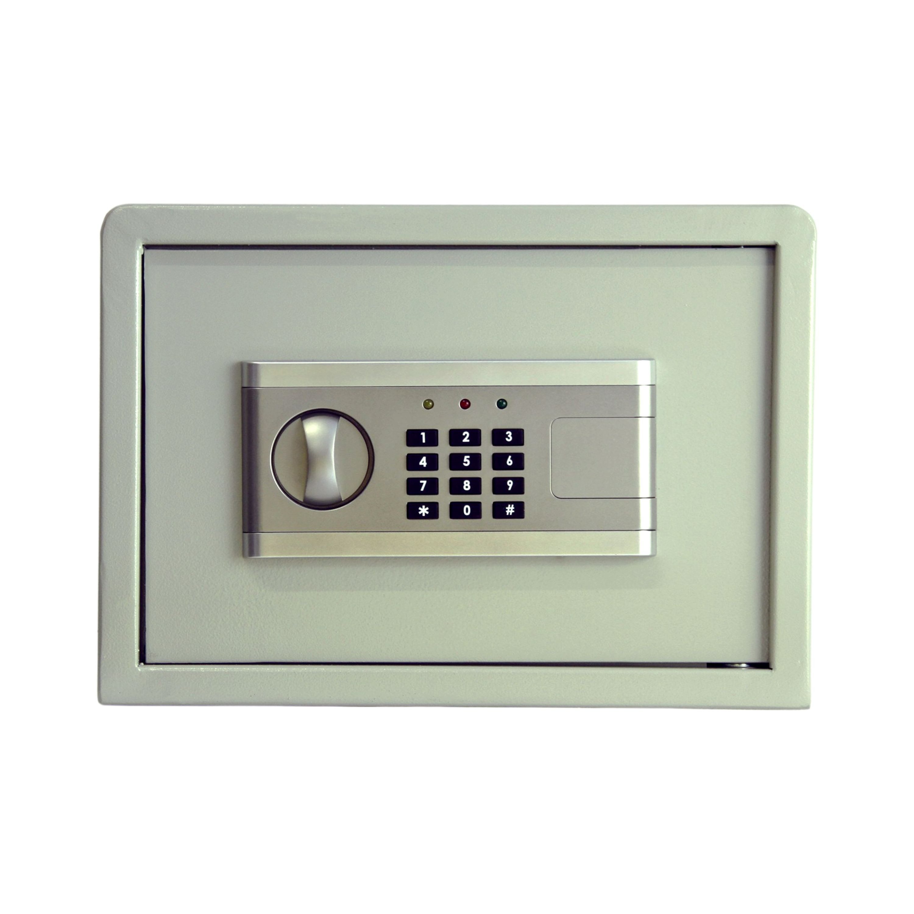 HELO24 Tresor Safe Elektronischer Möbeltresor Wandtresor M - C2 silber