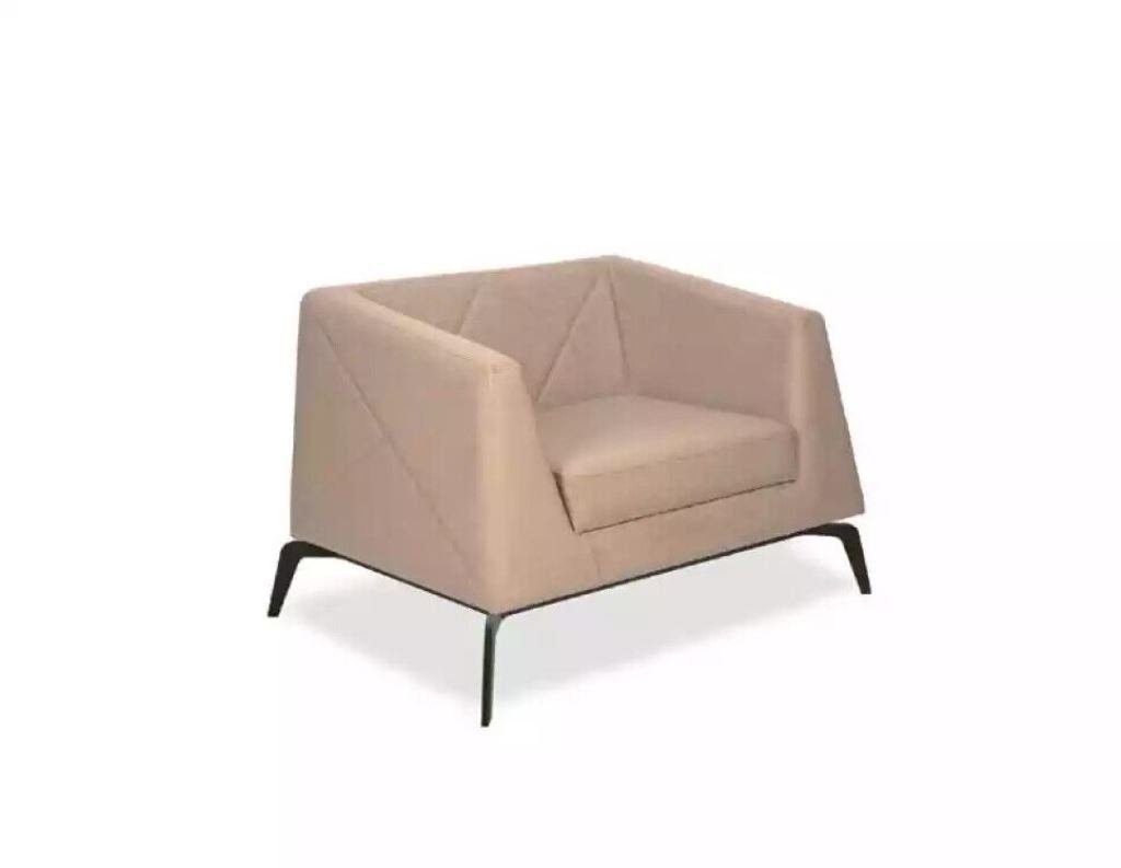 JVmoebel Sessel Beiger Luxus Sessel Büromöbel Polstersessel Arbeitszimmermöbel (1-St), Made in Europa