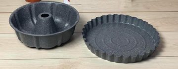 cofi1453 Backform Backformenset aus Stahl 2-teilig Kuchenform Backform aus Kohlenstoffstahl Kuchen Form Cakeform Kuchenform