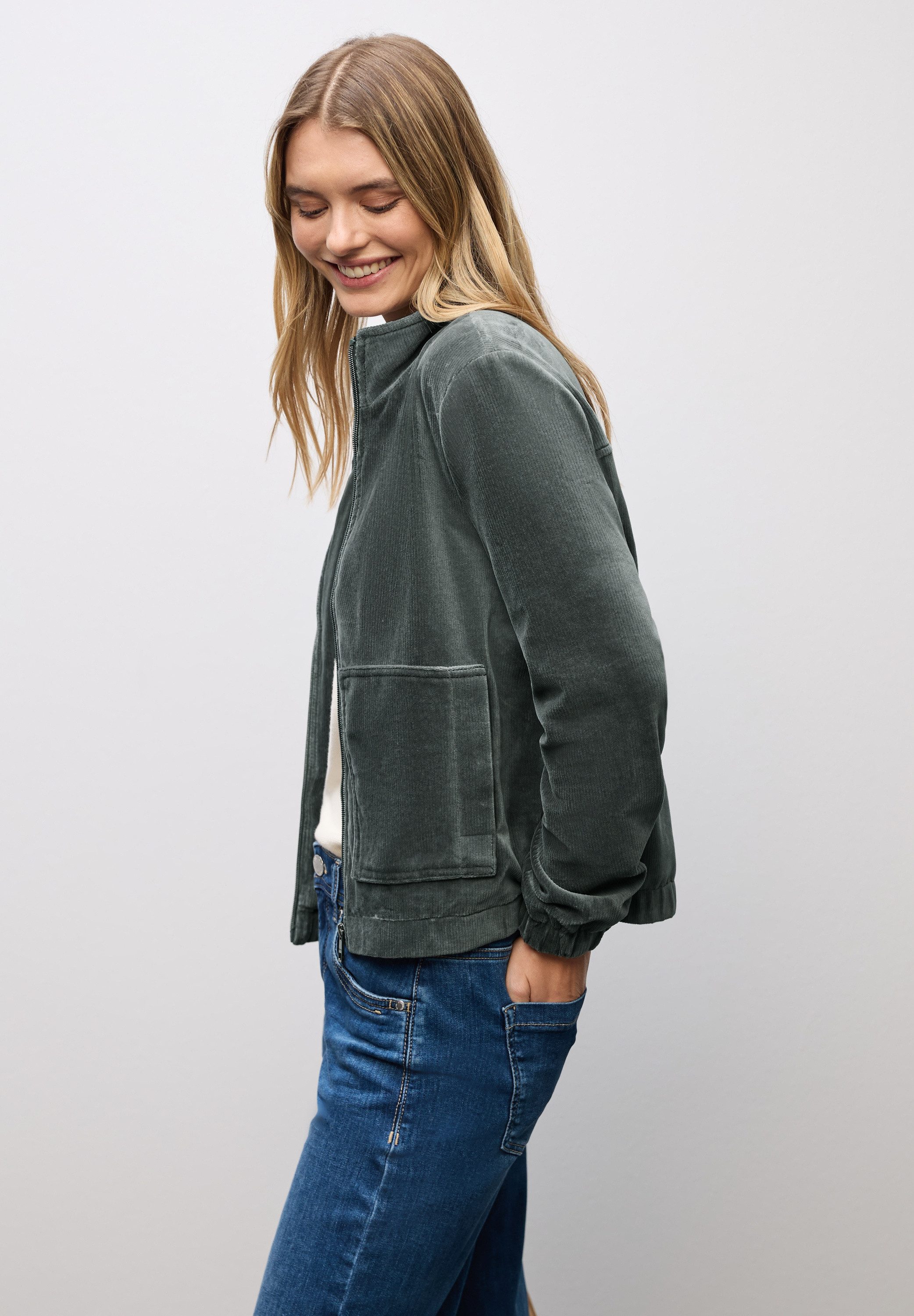 STREET ONE Cordjacke mit elastischem Bund