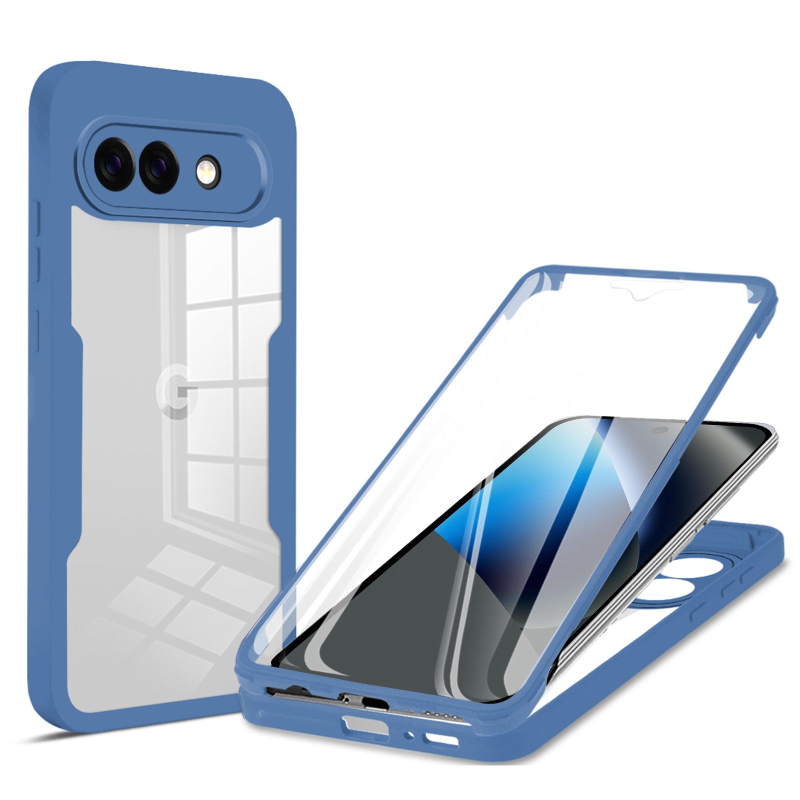 betterfon Handyhülle 360 Grad Schutzhülle für Google Pixel 10a - Full Body Case, Vollschutz Case mit integriertem Displayschutz und klarer Sicht