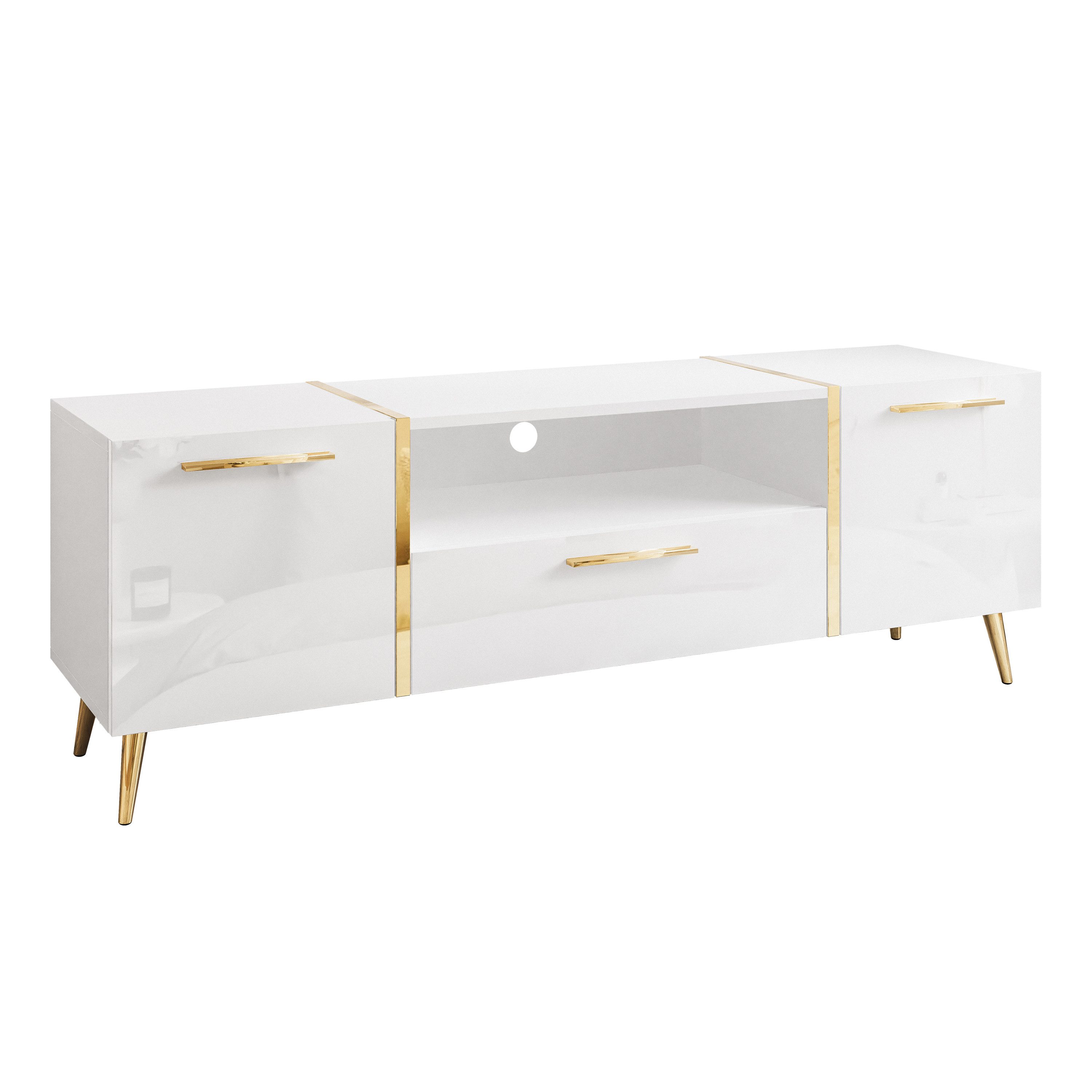 Lookway Lowboard ONYX TV-Schrank auf goldenen günstig online kaufen