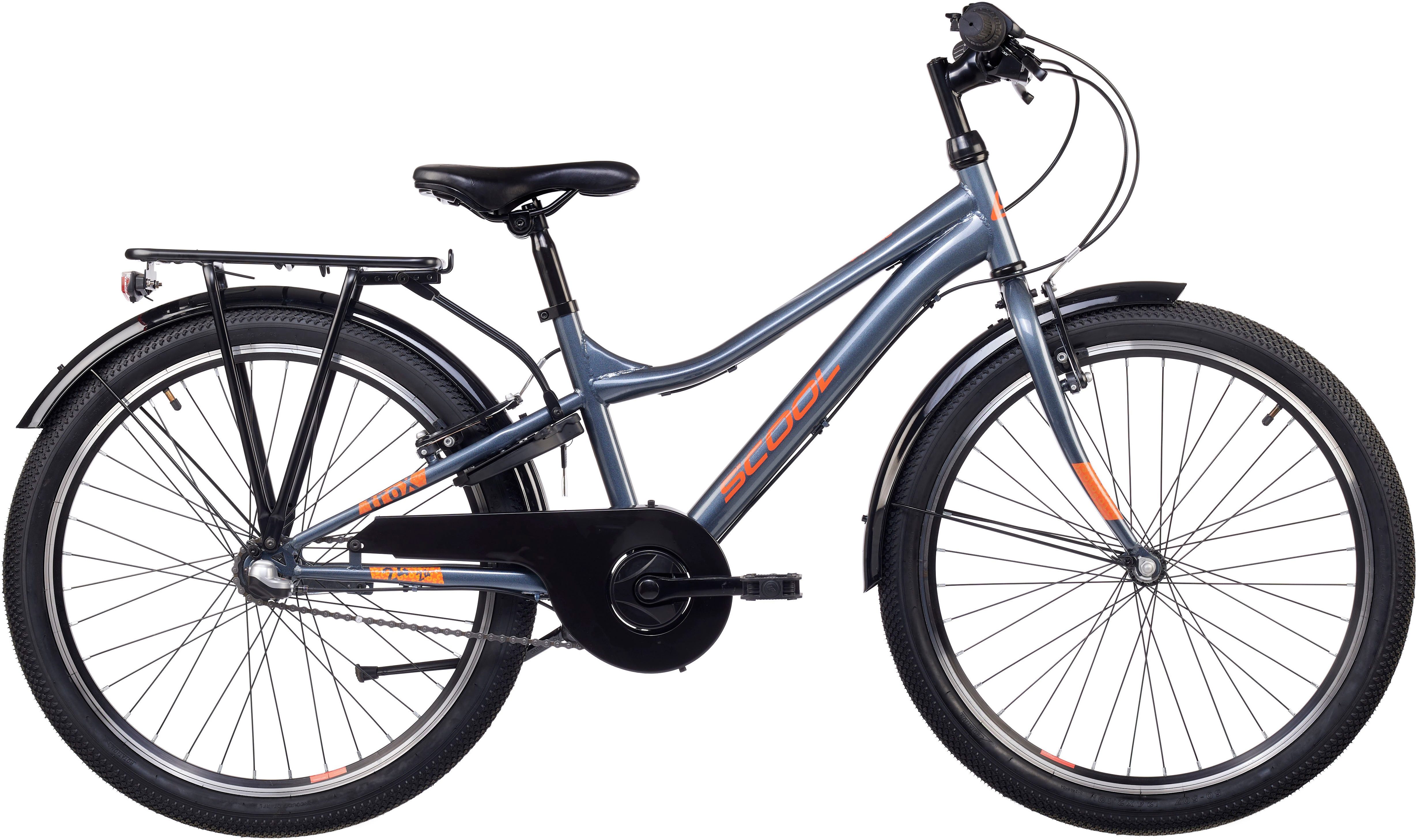 S’COOL Kinderfahrrad S'COOL troX, 3 Gang Shimano, Nabenschaltung