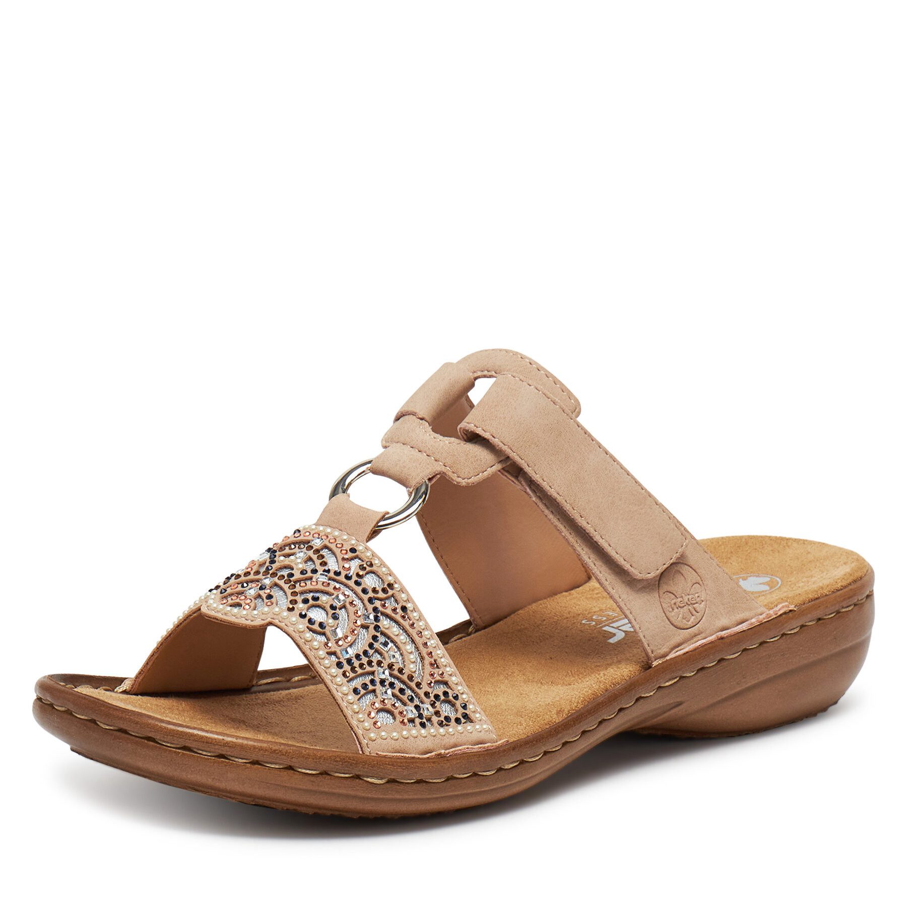 Rieker Rieker Damen-Flip-Flops Beige 608K2-31 Badepantolette