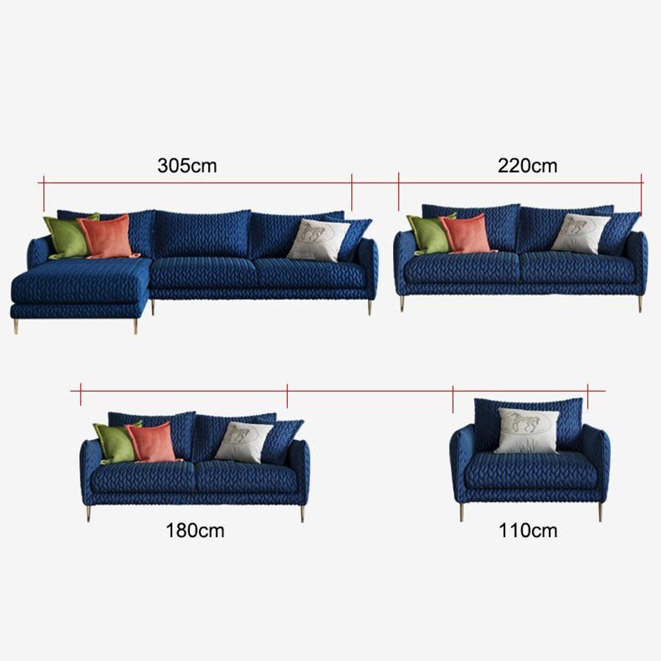 Xlmoebel Polstergarnitur Ledersofa Garnitur mit stilvollem Design und bequemen Sitzpolstern, (Polstergarnitur, 3-tlg., Sofagarnitur 3+2+1 Sitzer), Hergestellt in Europa