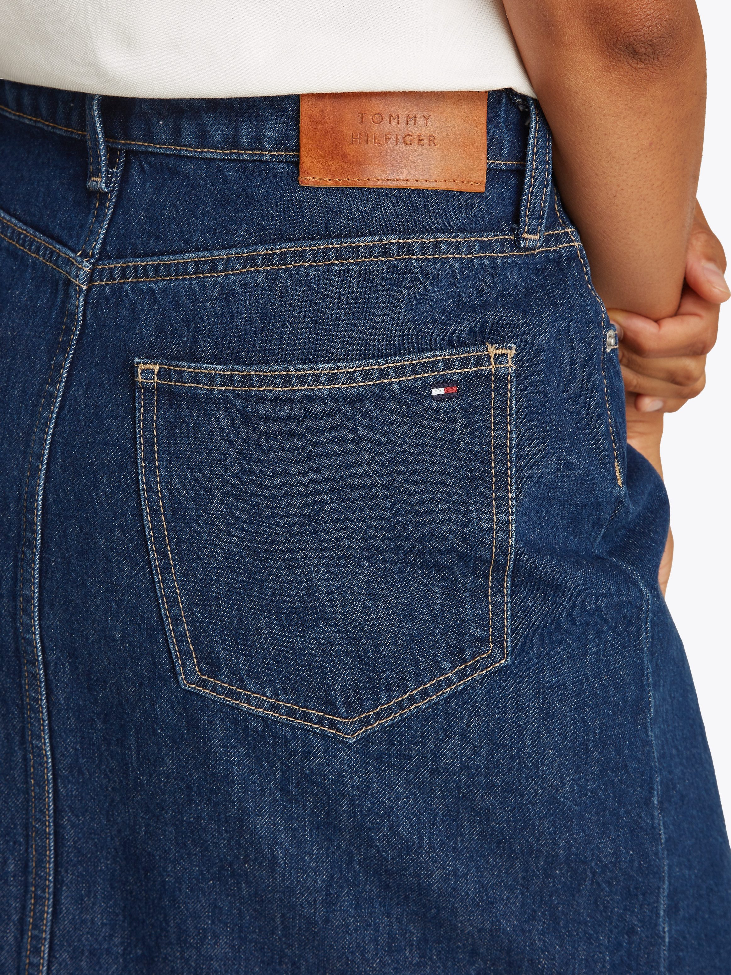 Tommy Hilfiger Jeansrock DNM KNEE STRAIGHT günstig online kaufen