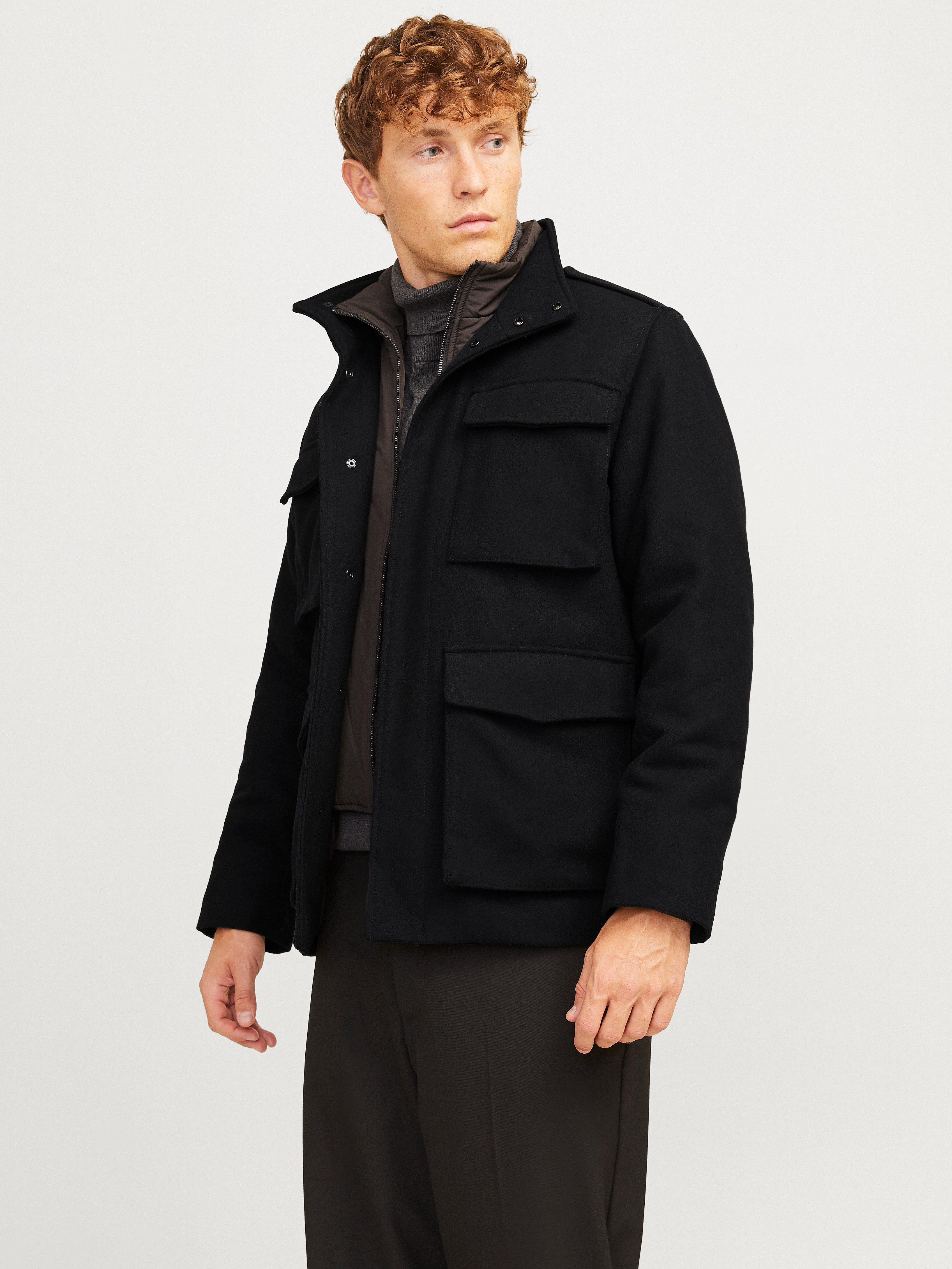 Wolljacke JPRCCALEX WOOL BLEND FIELD JACKET SN