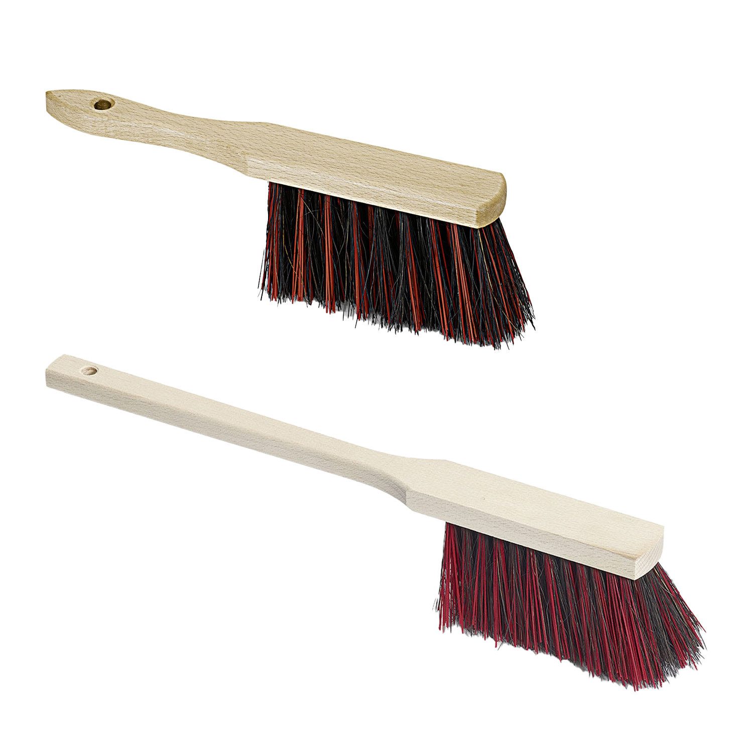 Kehrgarnitur 1x Industriehandfeger 28cm + 1x Langstielhandfeger Arenga/Elaston 43cm