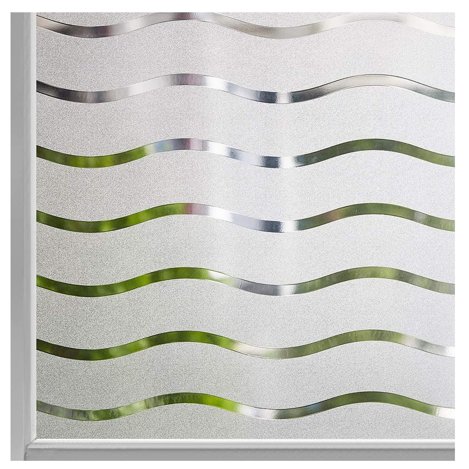 Coonoor Fensterfolie Dekorfolie Wellenmuster Fensterfolie, Blickdicht Selbs günstig online kaufen