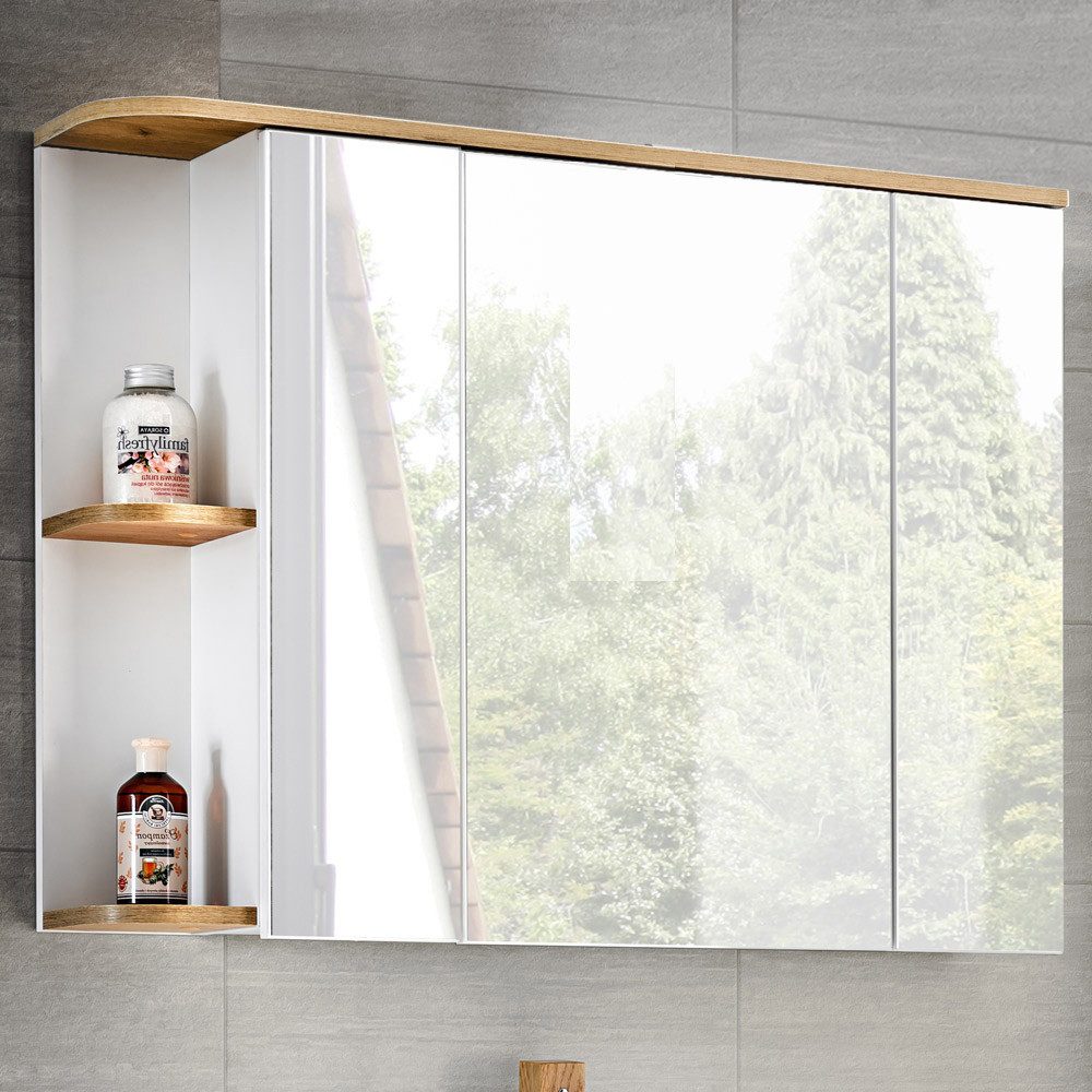Lomadox Spiegelschrank CAMPOS-56 Badezimmer, weiß mit günstig online kaufen