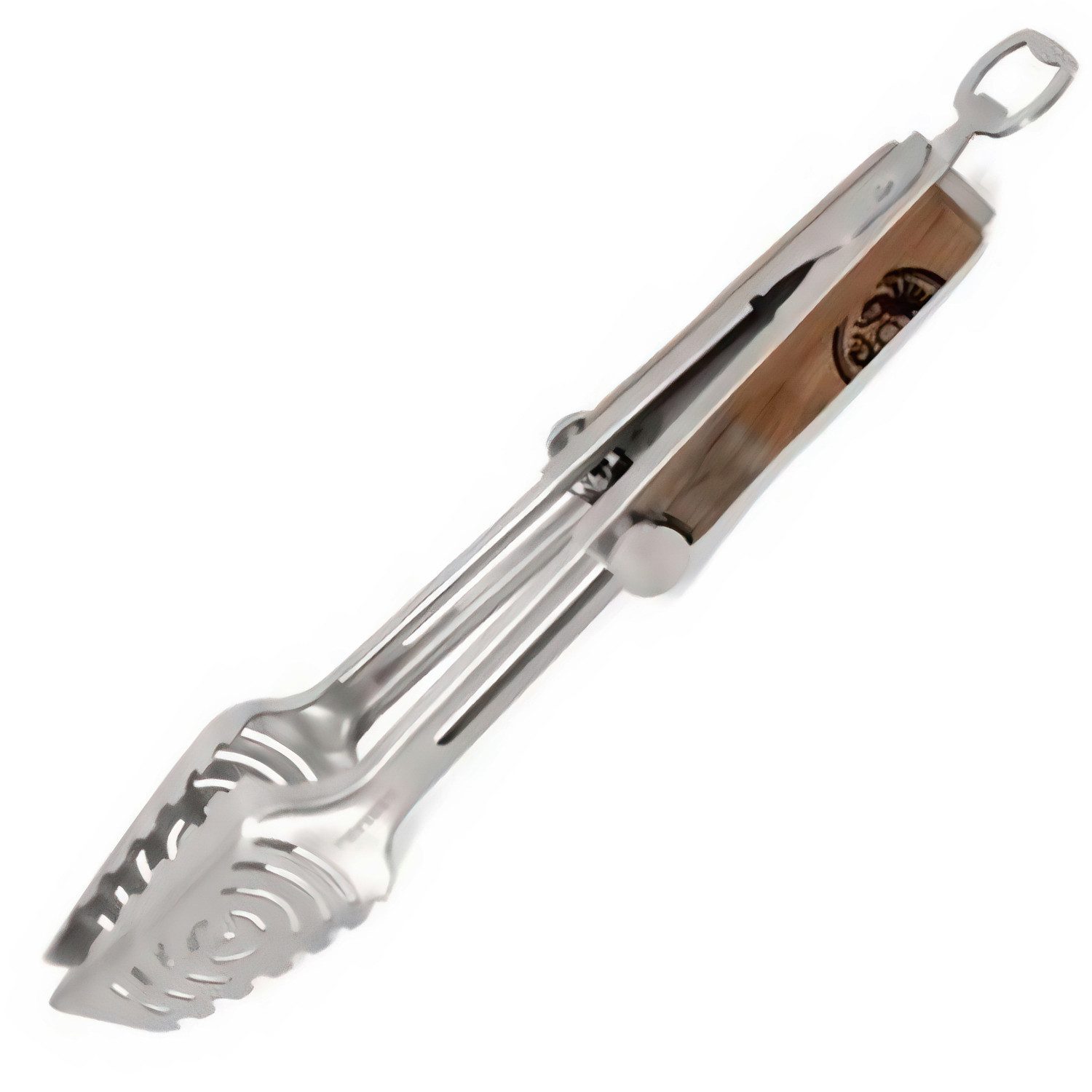 Petromax Grillzange Teleskop Grillzange (von 29 - 37 cm) mit Flaschenöffner, und Grillrostheber aus Edelstahl